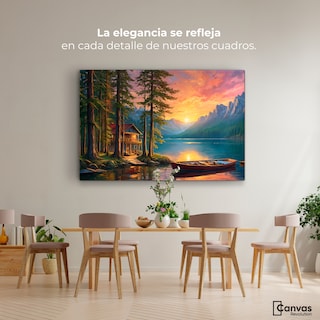 Foto 2 | Cuadro Decorativo Canvas Paisaje Estelar 90x60