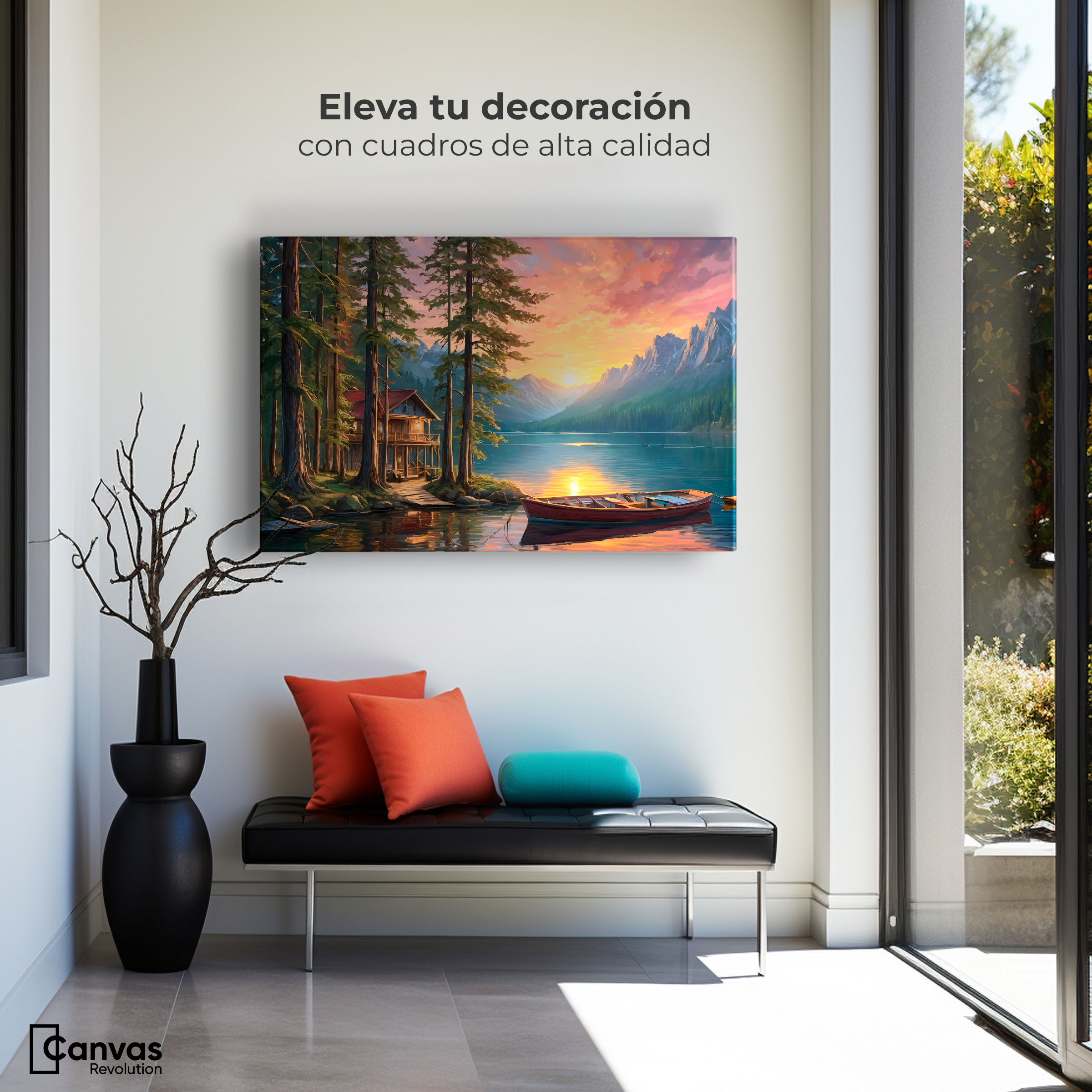 Foto 4 pulgar | Cuadro Decorativo Canvas Paisaje Estelar 90x60