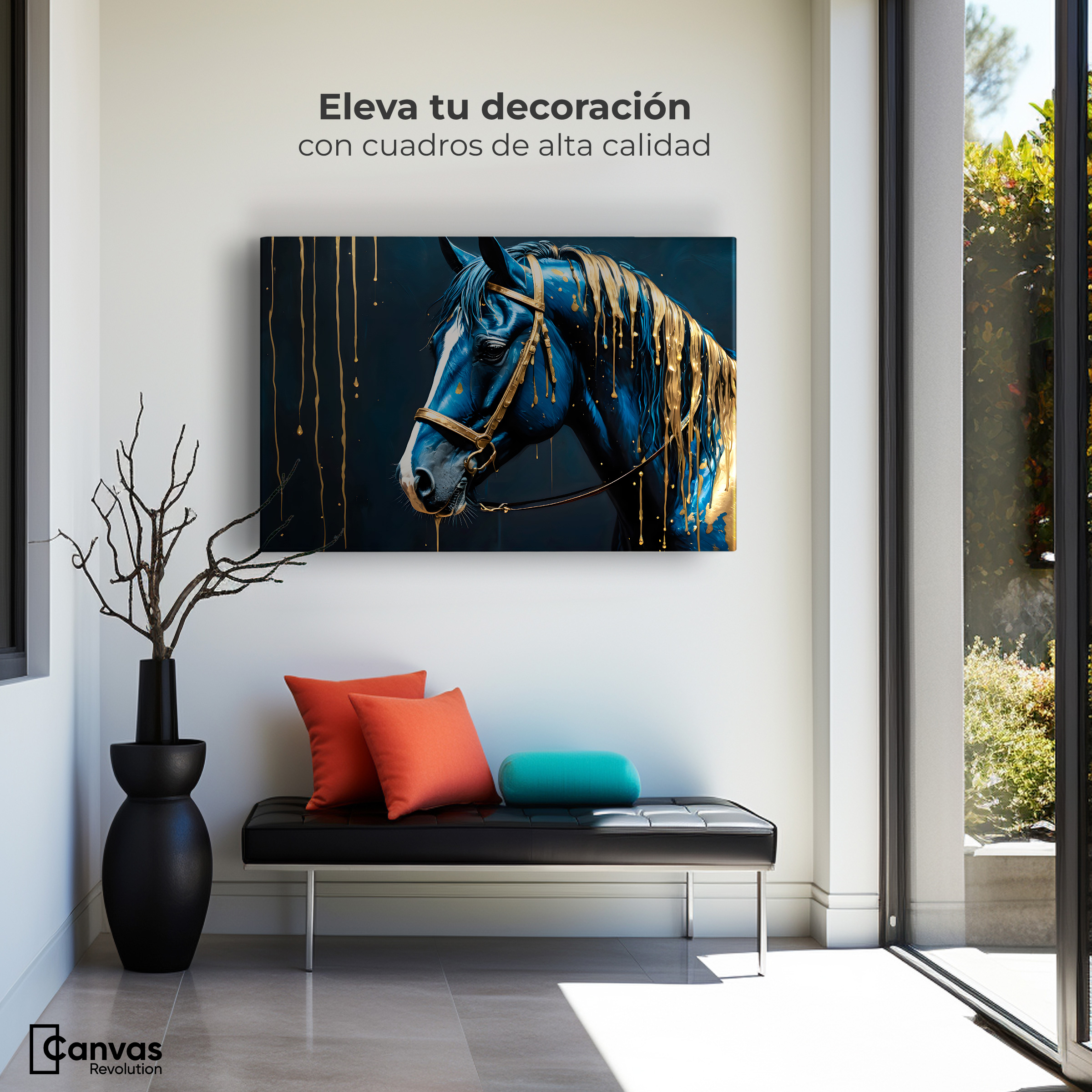 Foto 4 pulgar | Cuadro Decorativo Canvas Caballo Celestial 90x60