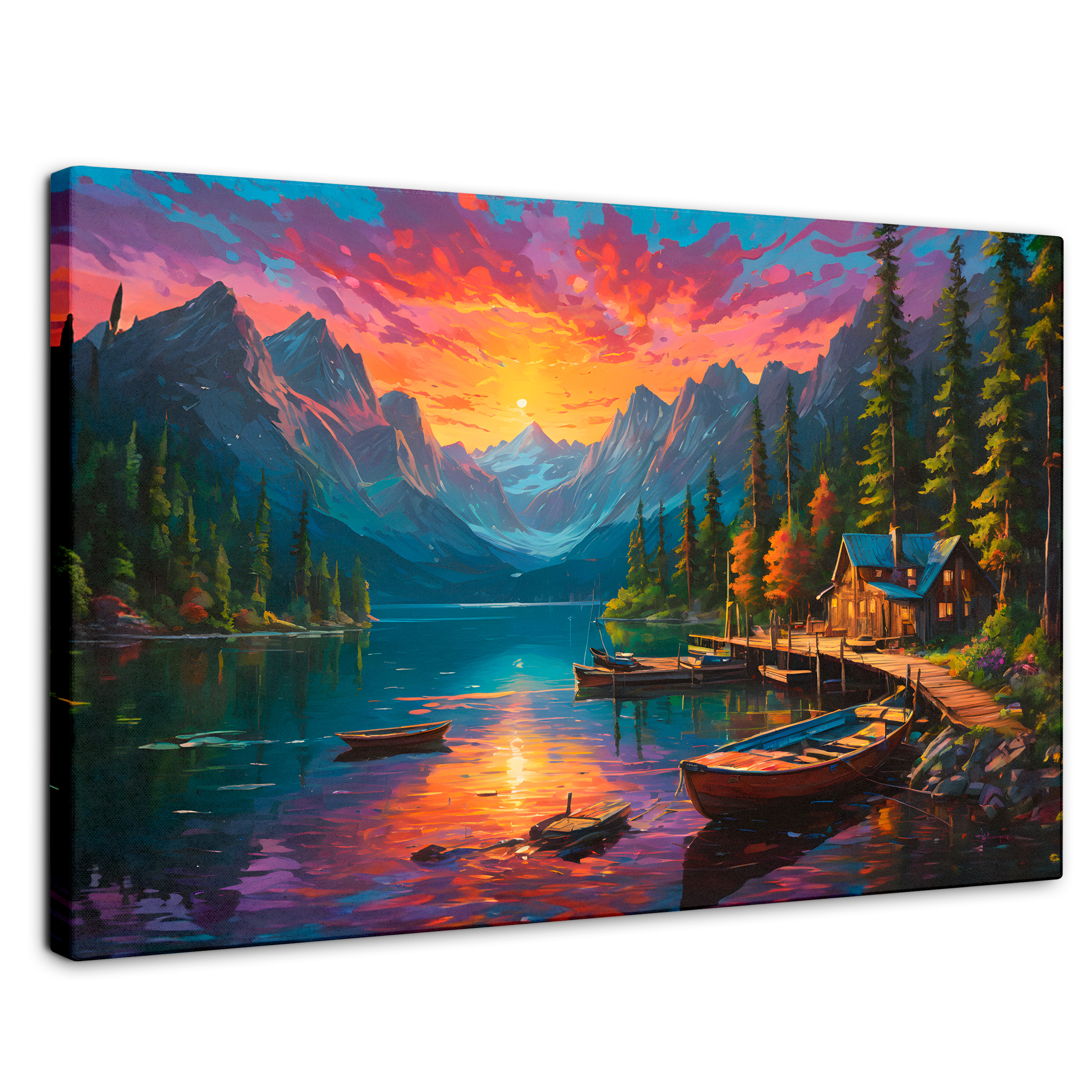 Cuadro Decorativo Canvas Lindo Atardecer 90x60