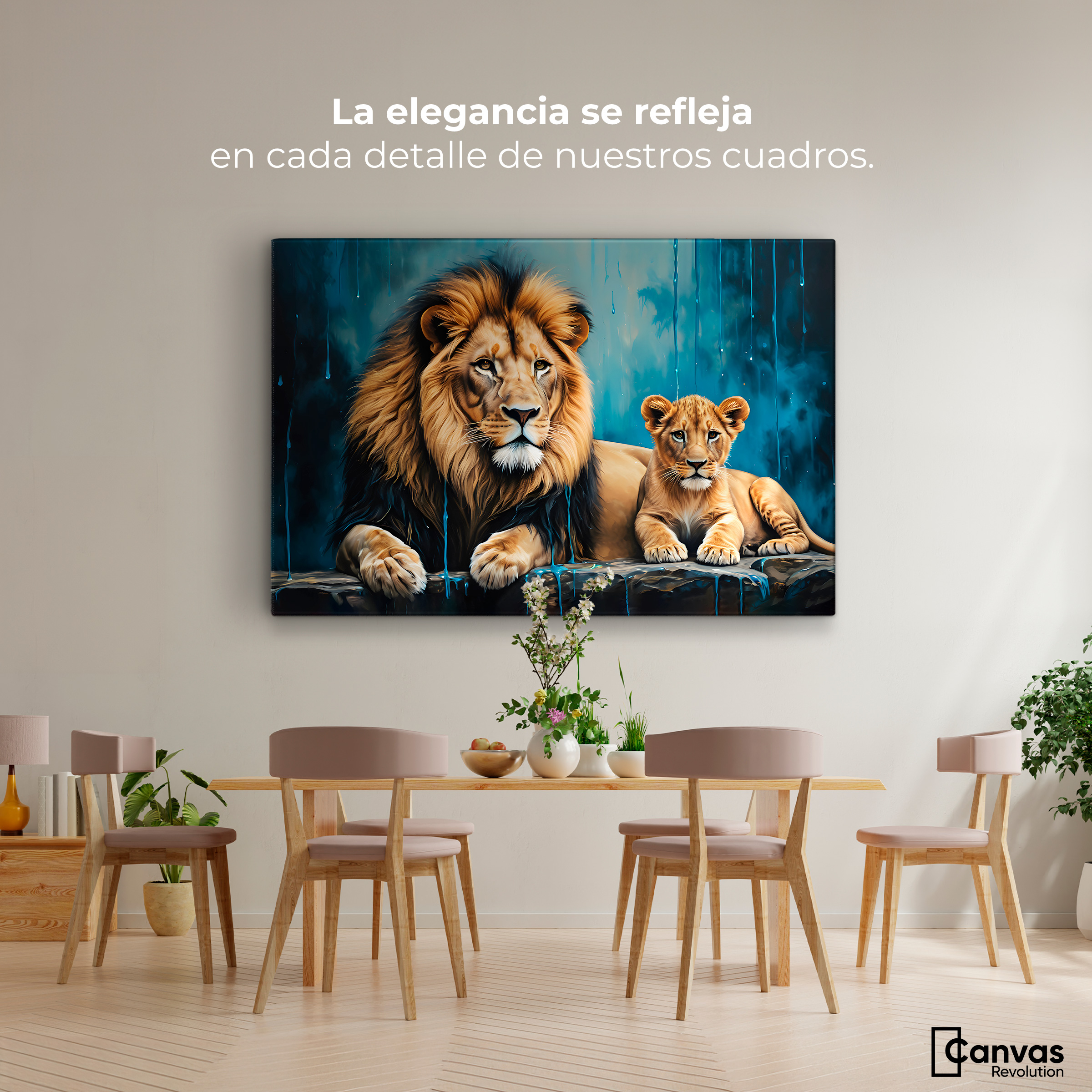 Foto 2 | Cuadro Decorativo Canvas Majestuosidad Real 90x60