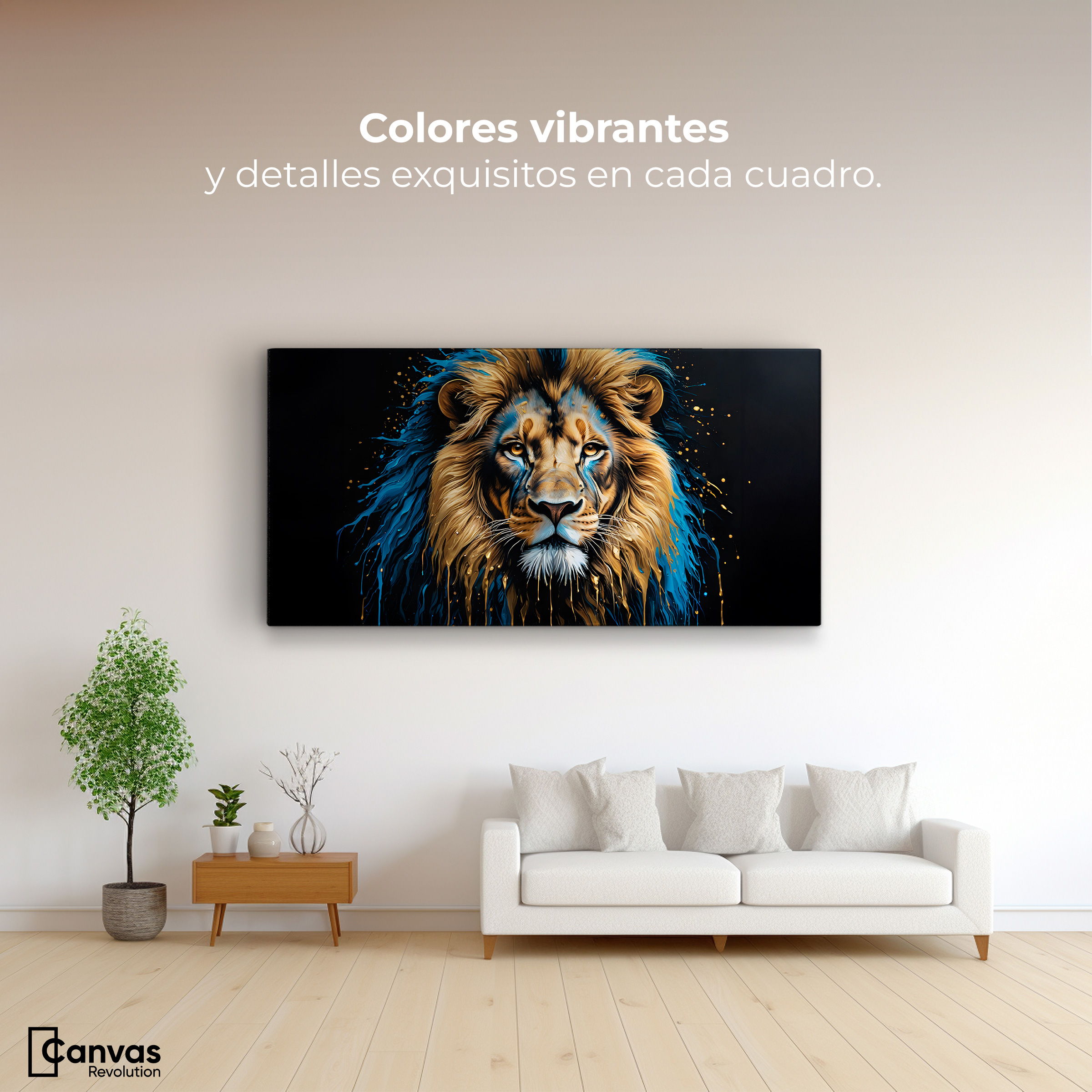 Foto 2 | Cuadro Decorativo Canvas Rey Majestuosidad 120x60