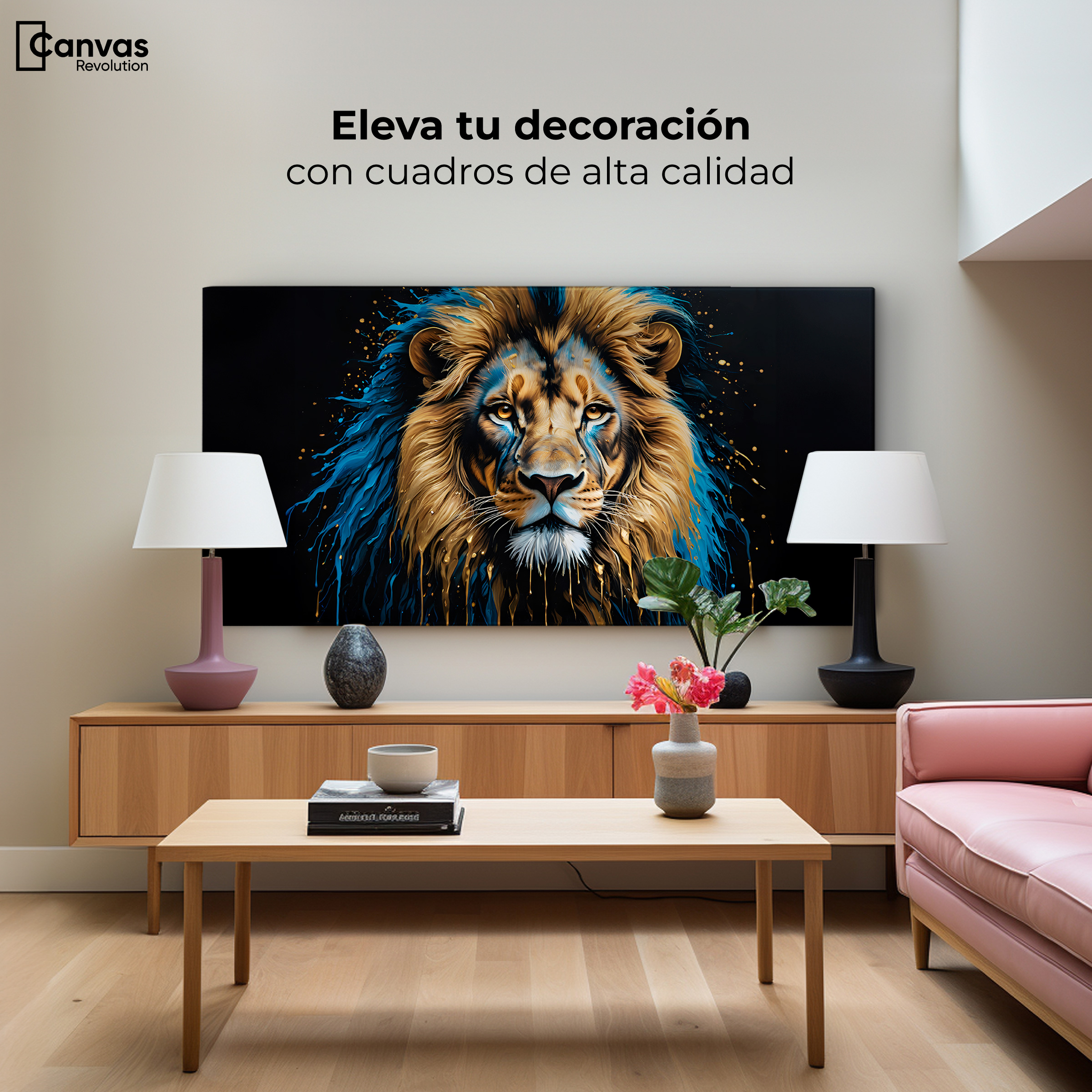 Foto 3 | Cuadro Decorativo Canvas Rey Majestuosidad 120x60