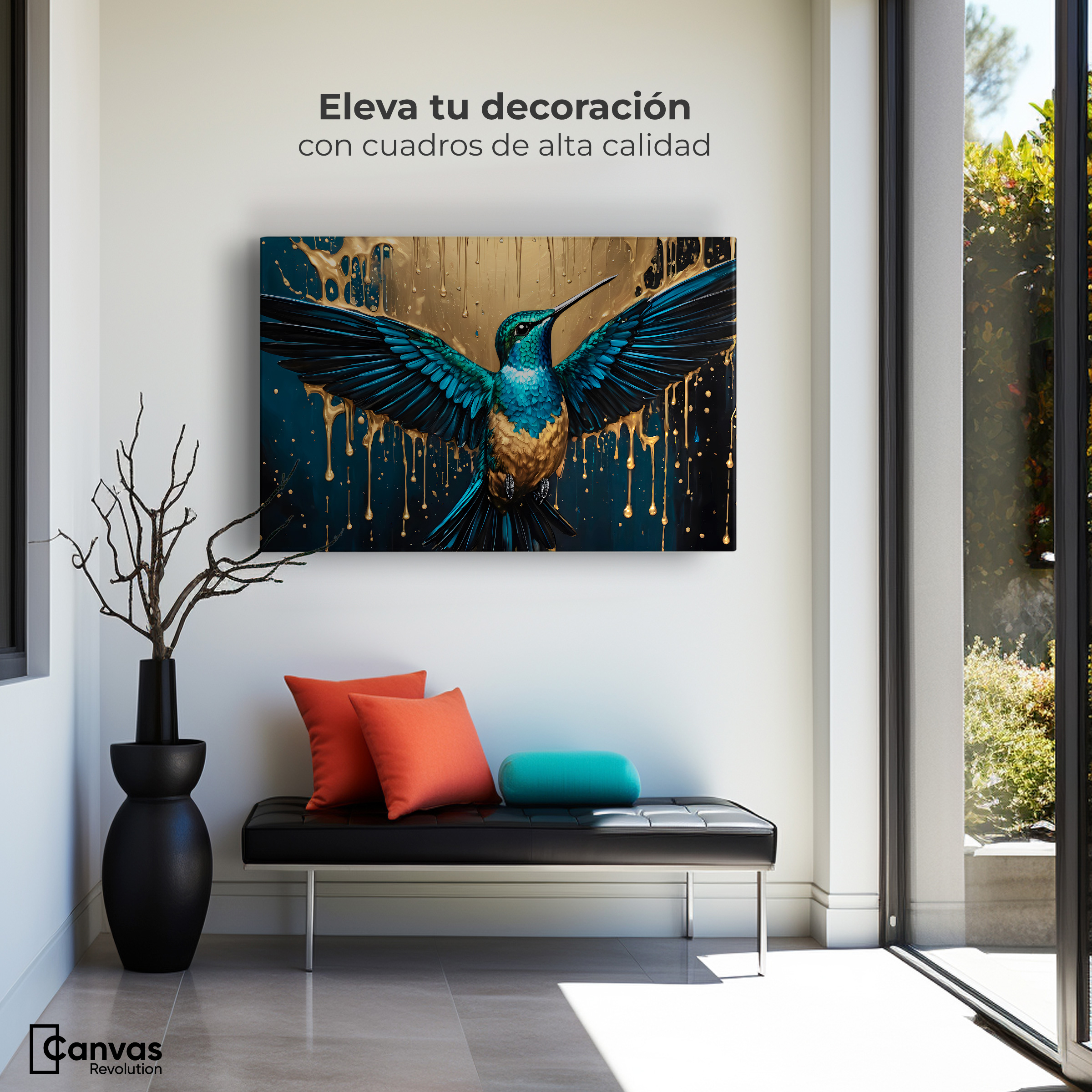 Foto 4 pulgar | Cuadro Decorativo Canvas Aleteo Vibrante 90x60