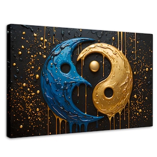 Foto 1 | Cuadro Decorativo Canvas Armonía Yin Yang 90x60