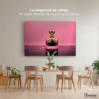 Foto 2 | Cuadro Decorativo Canvas Esencias Rosadas 90x60