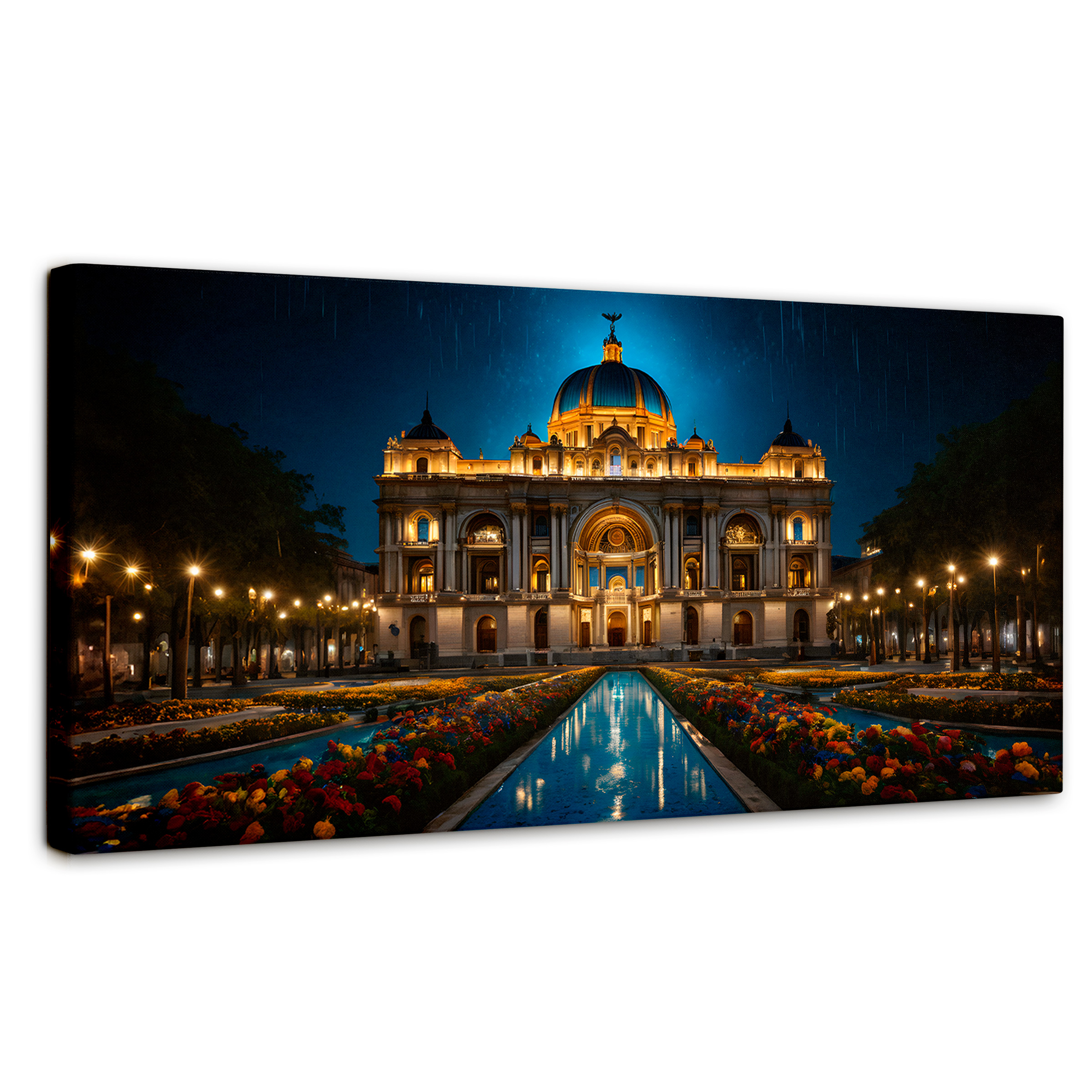 Cuadro Decorativo Canvas Palacio Nocturno 120x60