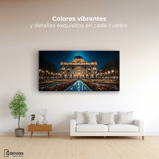 Foto 2 | Cuadro Decorativo Canvas Palacio Nocturno 120x60