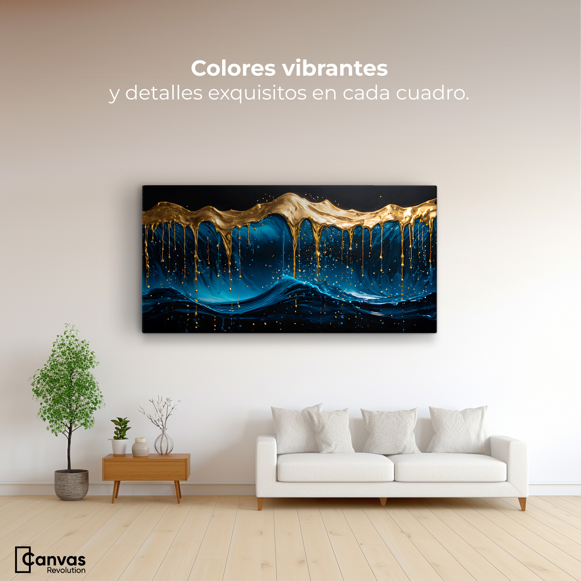 Foto 2 | Cuadro Decorativo Canvas Elegancia Líquida 120x60