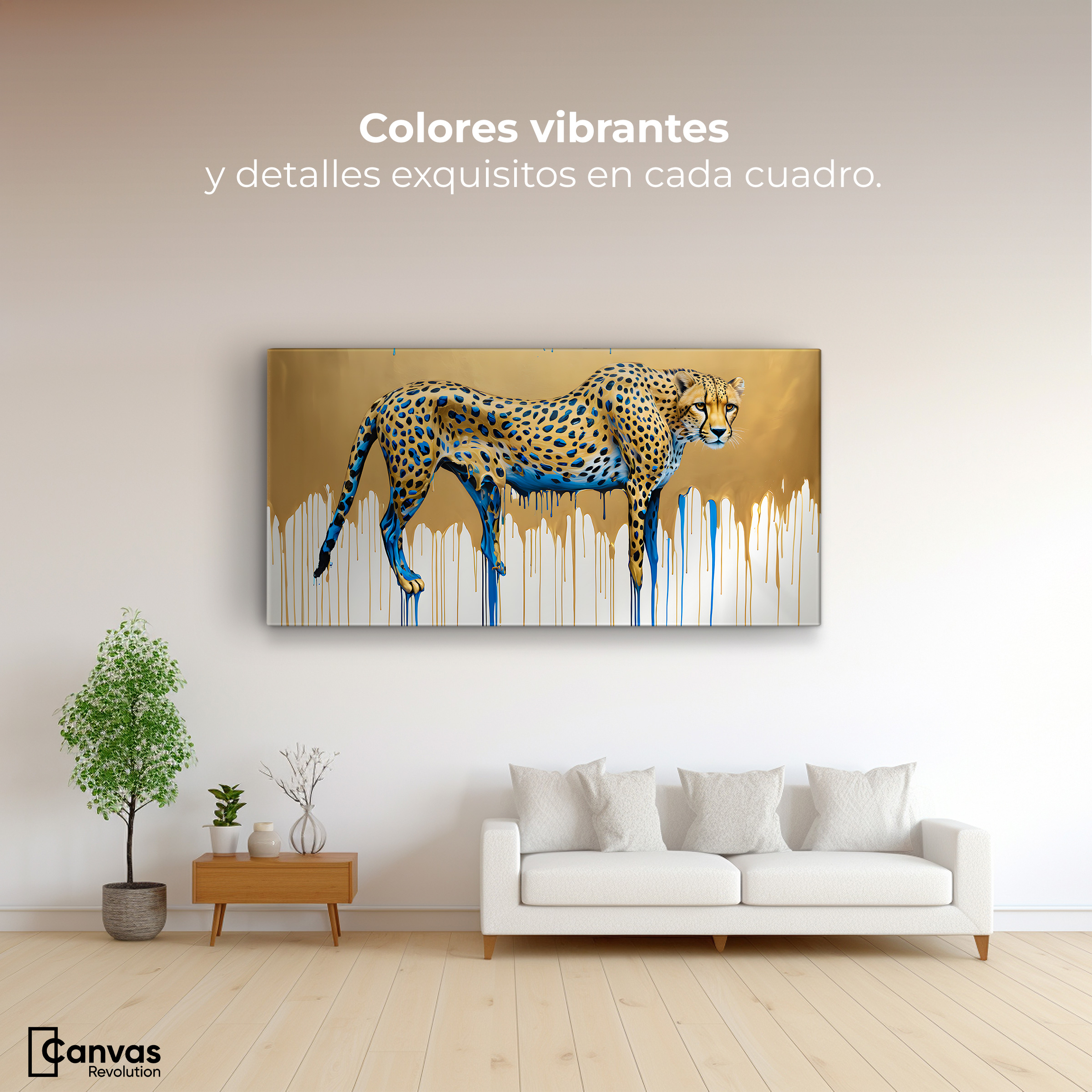 Foto 2 | Cuadro Decorativo Canvas Majestad Derretida 120x60