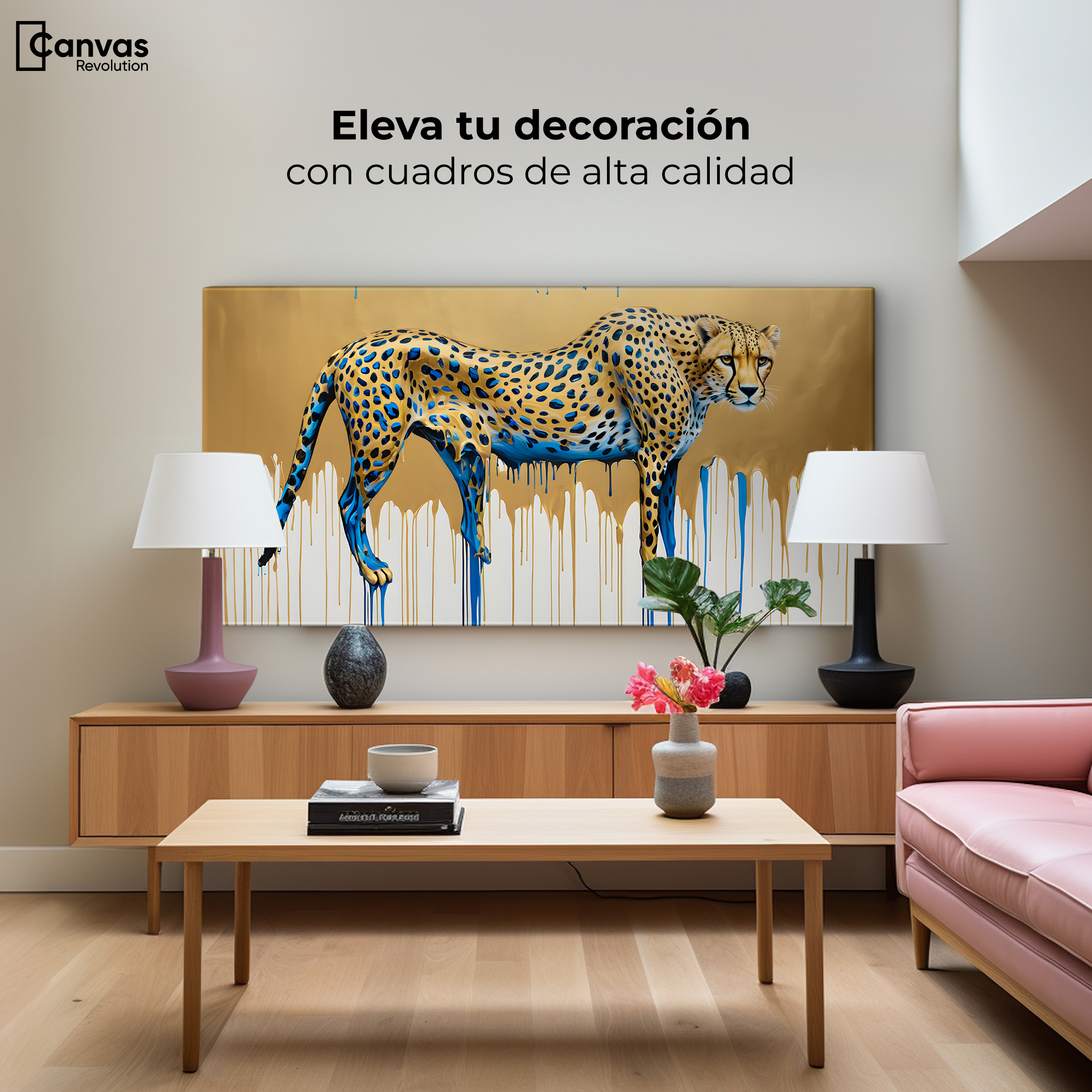 Foto 4 pulgar | Cuadro Decorativo Canvas Majestad Derretida 120x60