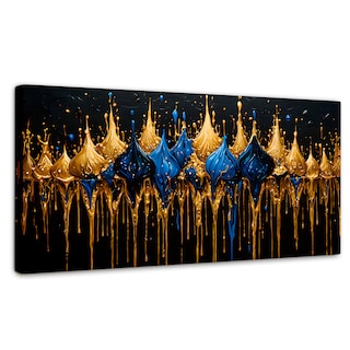 Foto 1 | Cuadro Decorativo Canvas Esplendor Dorado 120x60