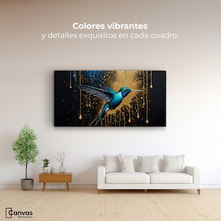 Foto 2 | Cuadro Decorativo Canvas Travesía Dorada 120x60