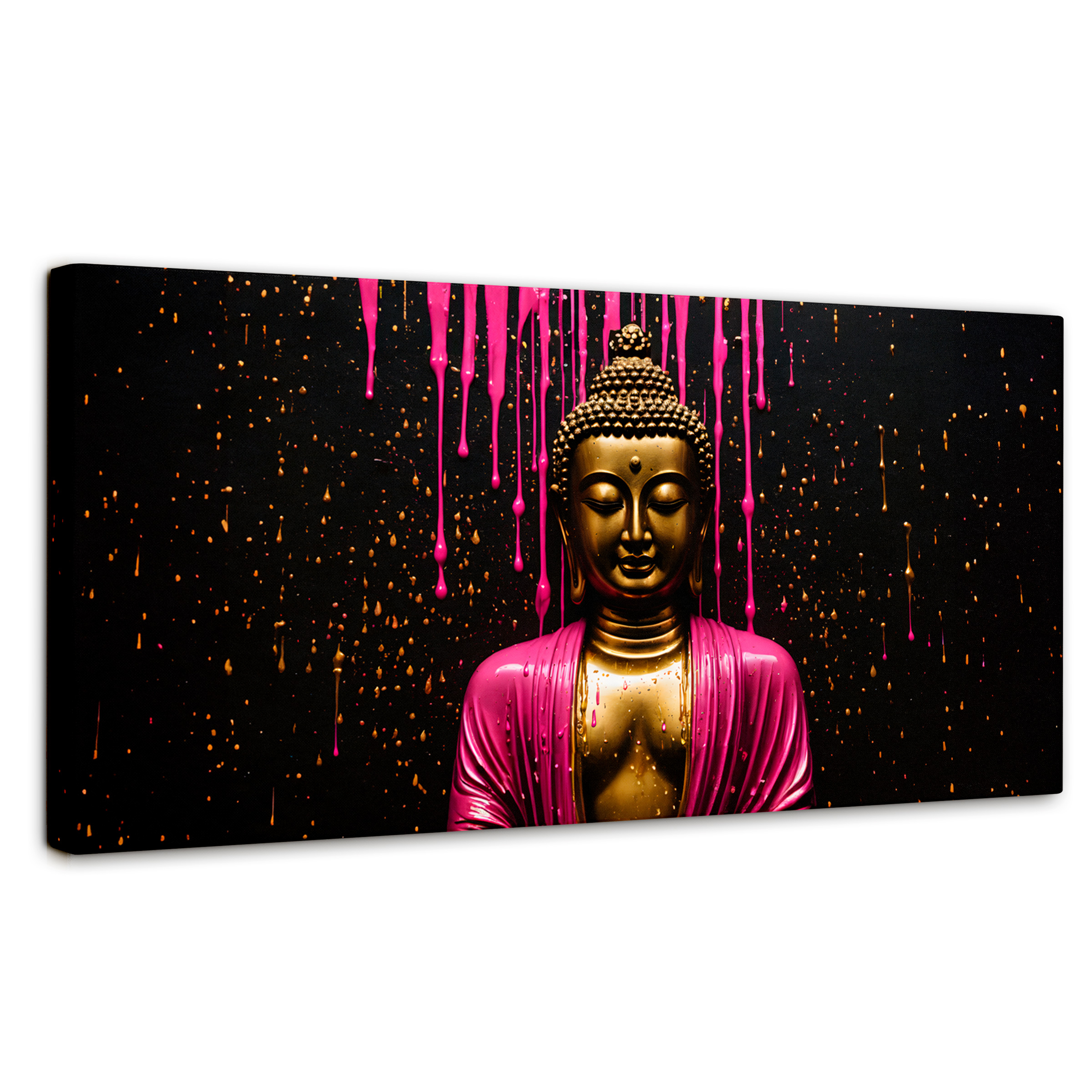 Cuadro Decorativo Canvas Buda Serenidad Brillante 120x60