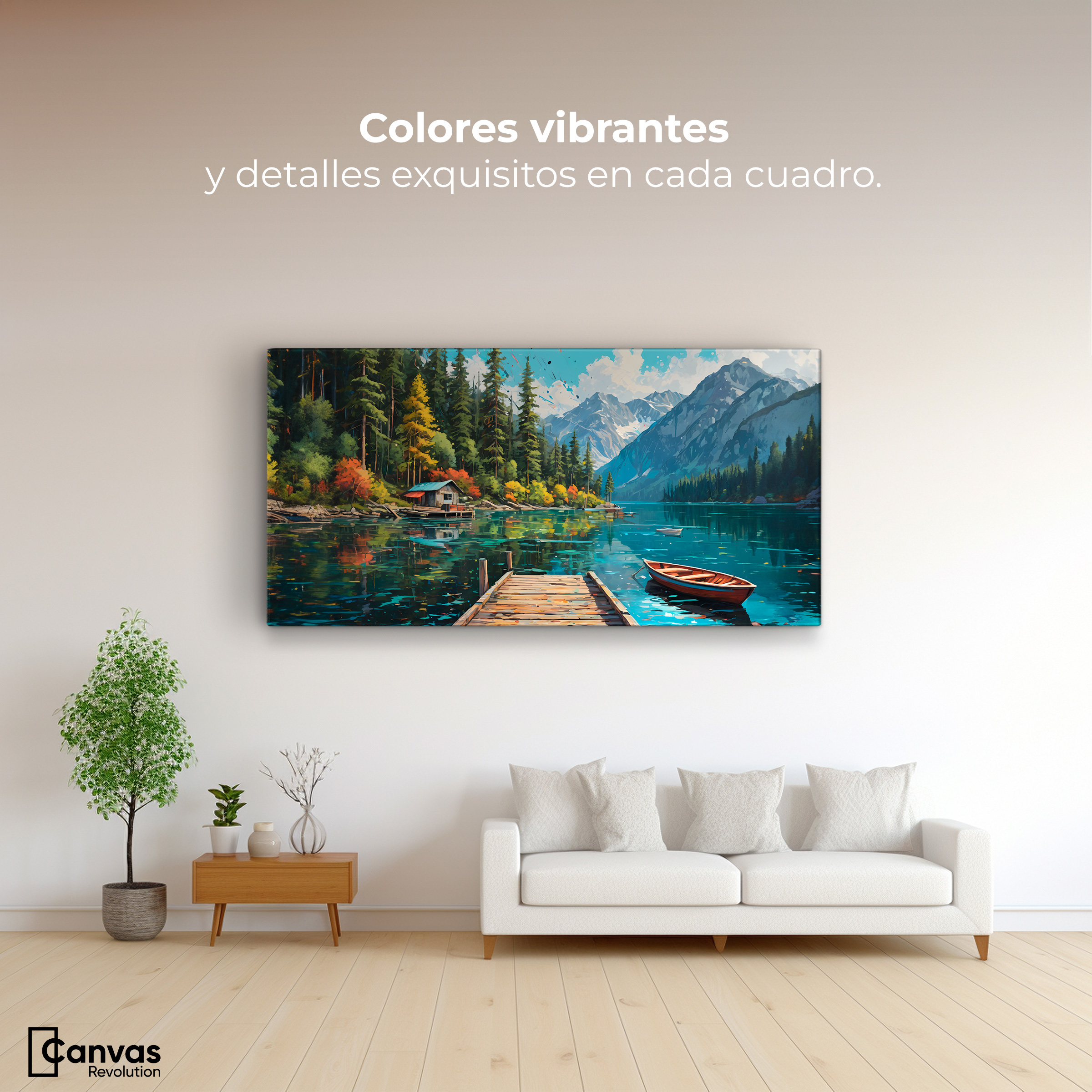 Foto 3 pulgar | Cuadro Decorativo Canvas Paisaje Relajante 120x60