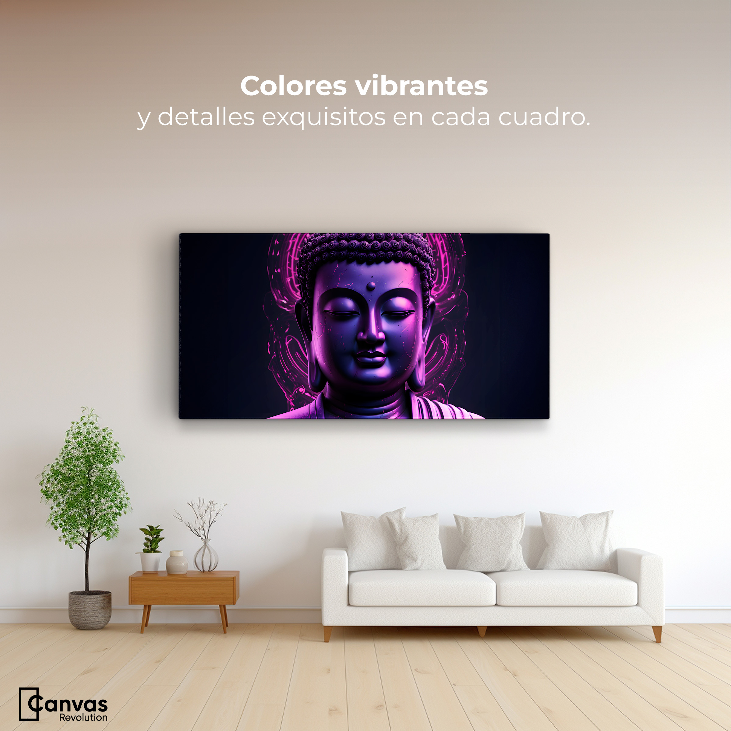 Foto 2 | Cuadro Decorativo Canvas Buda Misterio Cósmico 120x60