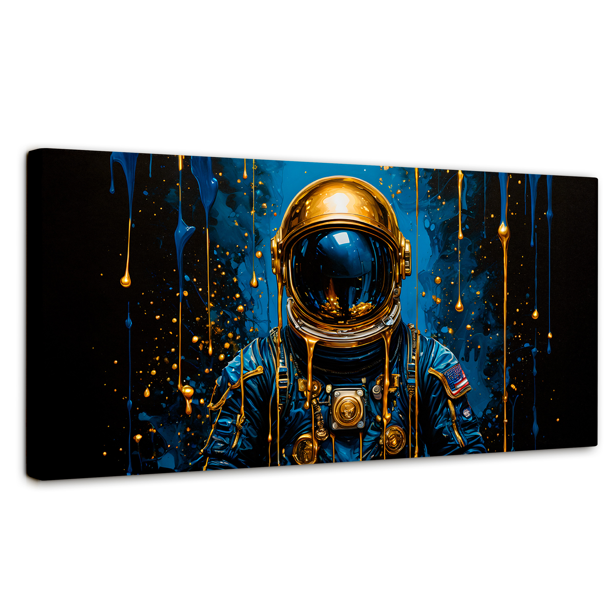 Cuadro Decorativo Canvas Revolution Explorador Dorado 120x60 cm