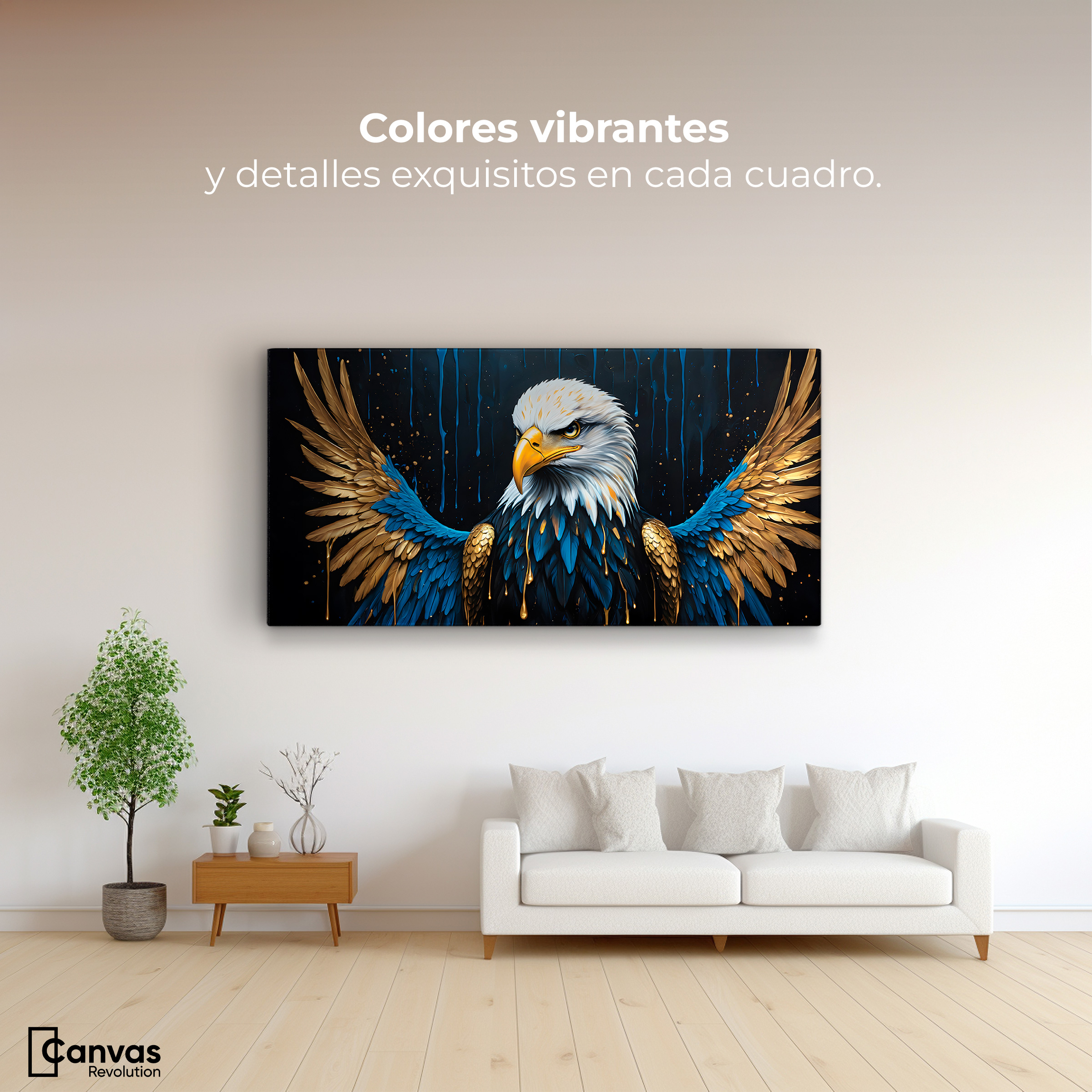 Foto 2 | Cuadro Decorativo Canvas Revolution Abrazo Majestuoso 120x60 cm