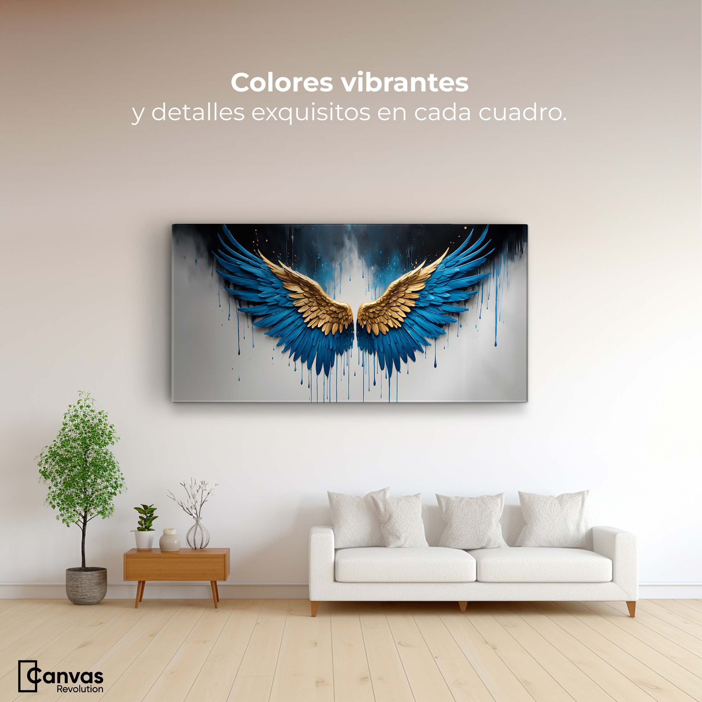 Foto 3 pulgar | Cuadro Decorativo Canvas Vuelo Celestial 120x60