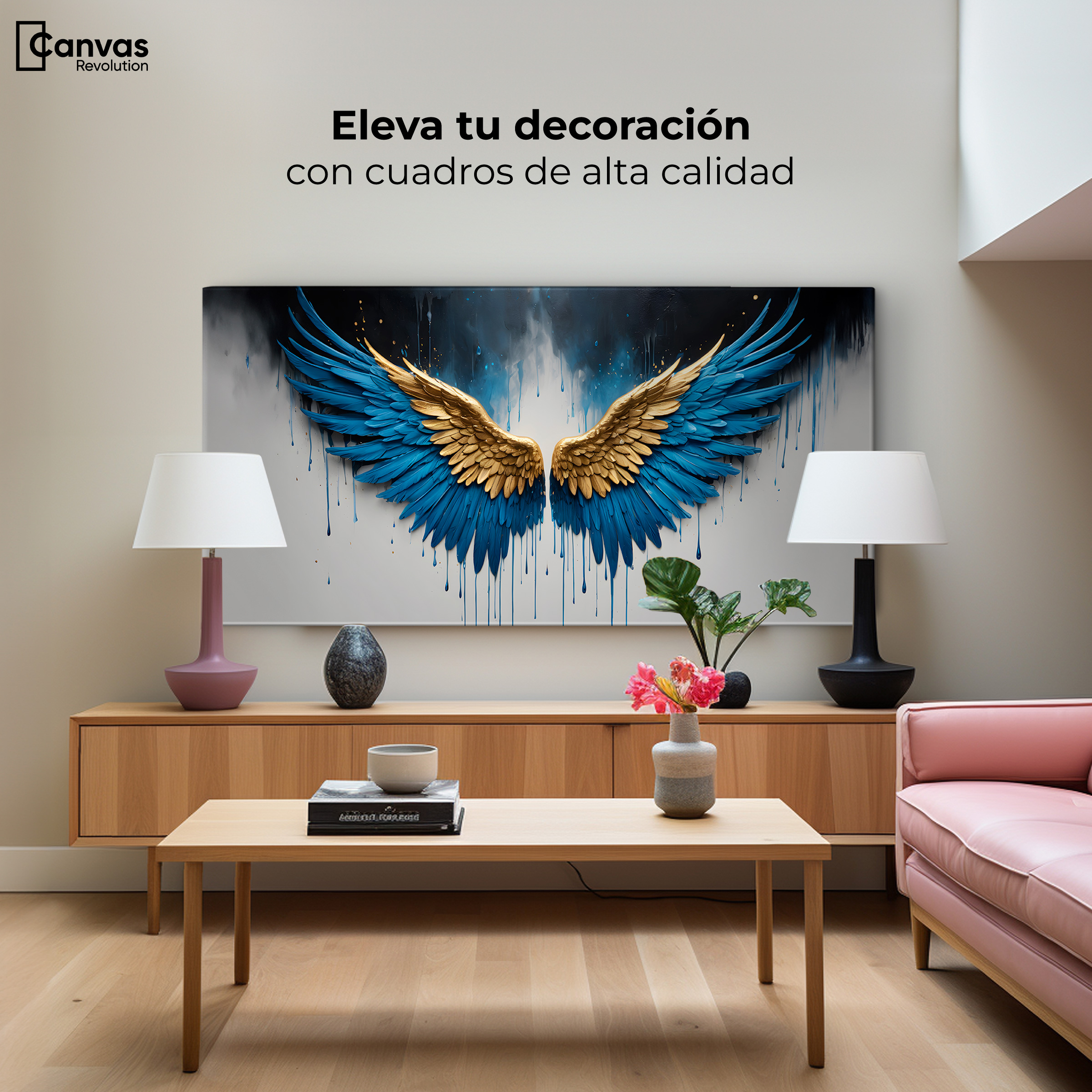 Foto 4 pulgar | Cuadro Decorativo Canvas Vuelo Celestial 120x60