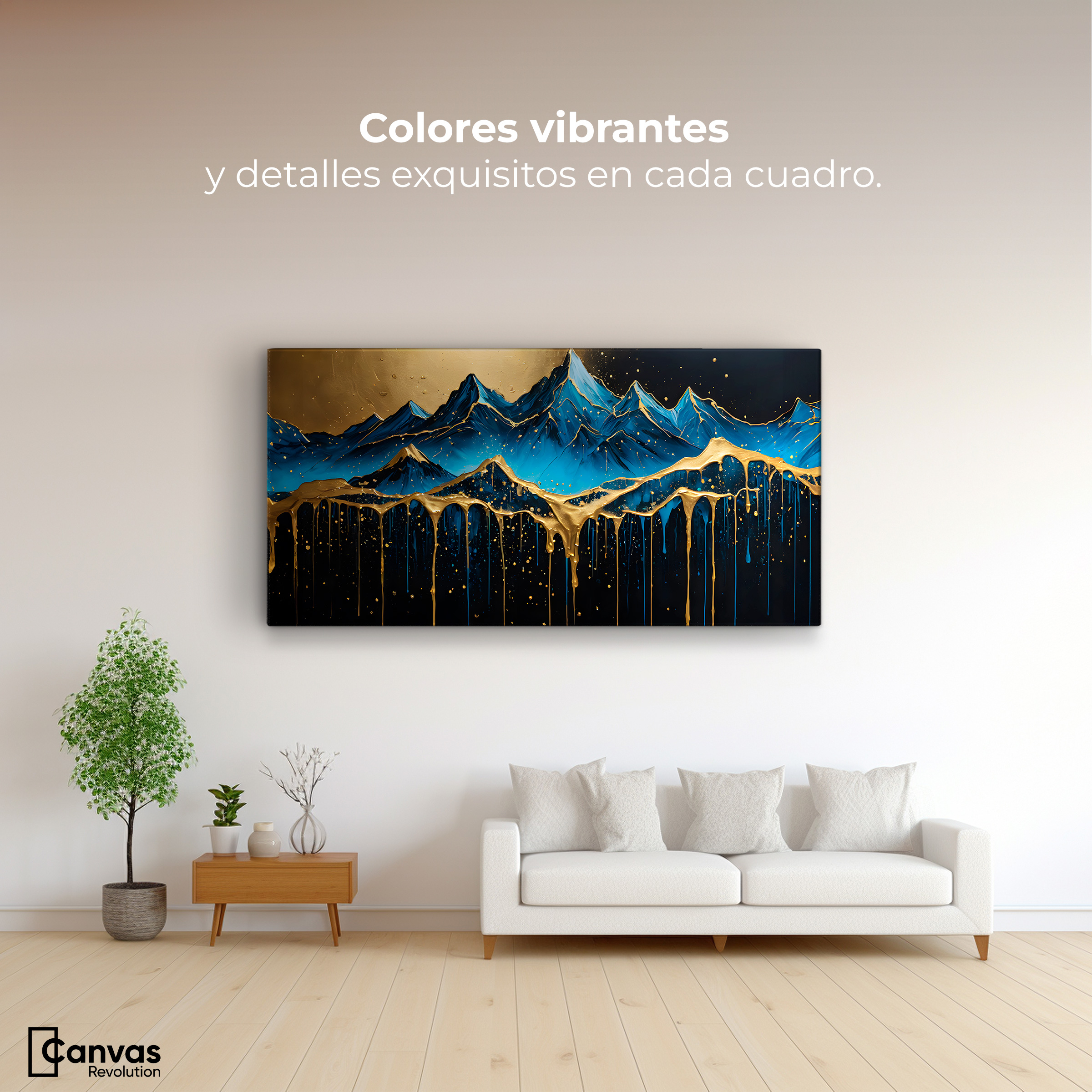 Foto 3 pulgar | Cuadro Decorativo Canvas Montaña Celestial 120x60