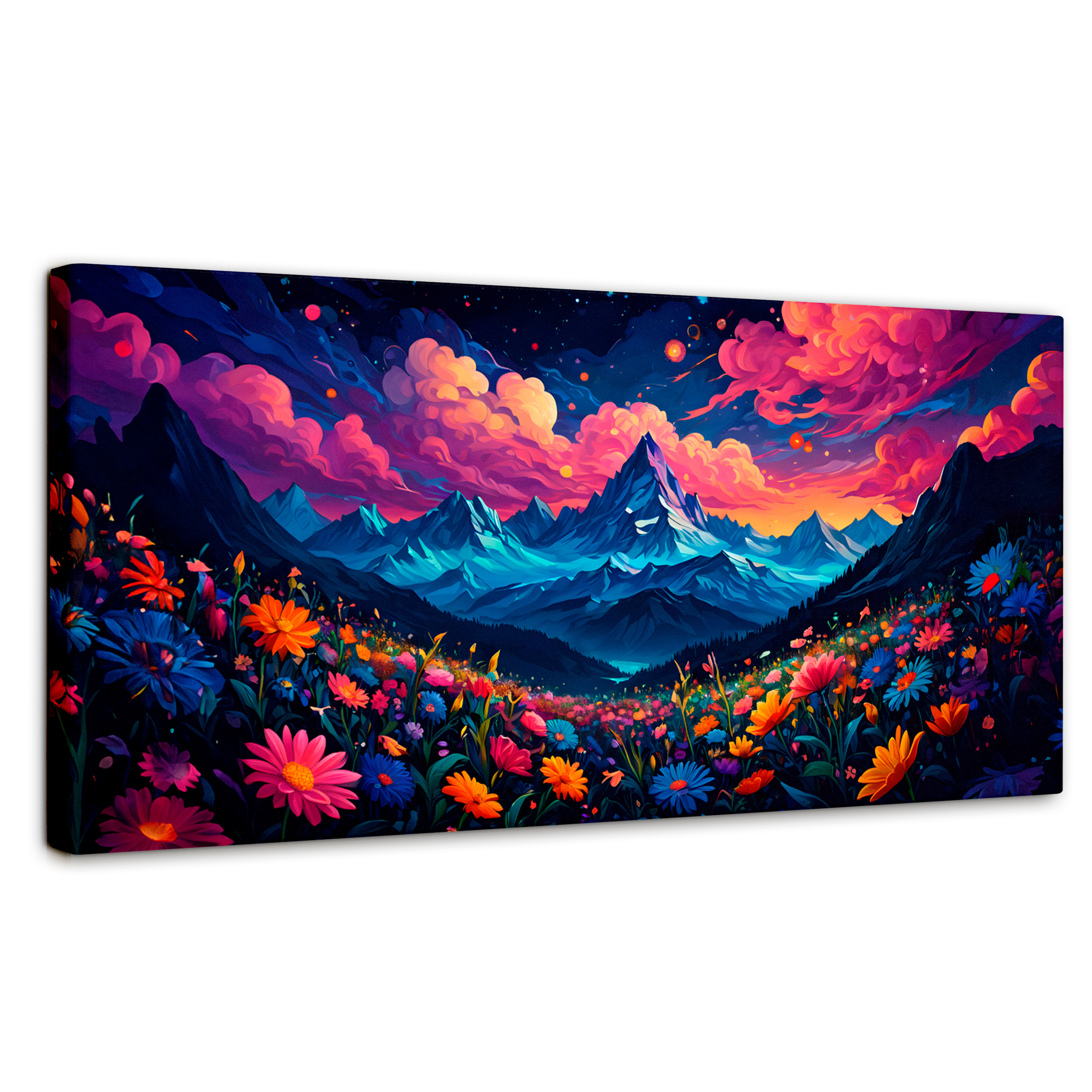 Cuadro Decorativo Canvas Paisaje Colorido 120x60