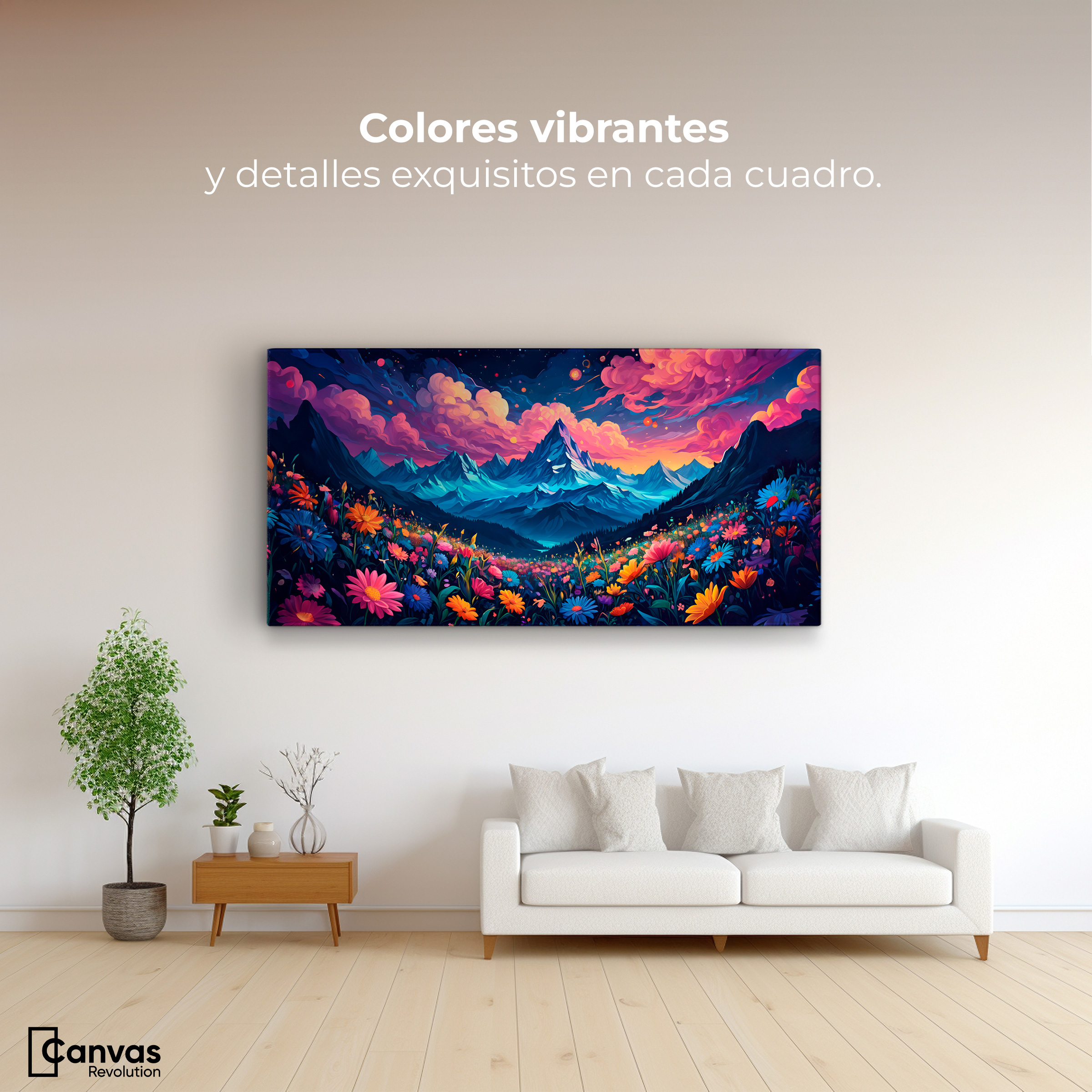 Foto 3 pulgar | Cuadro Decorativo Canvas Paisaje Colorido 120x60