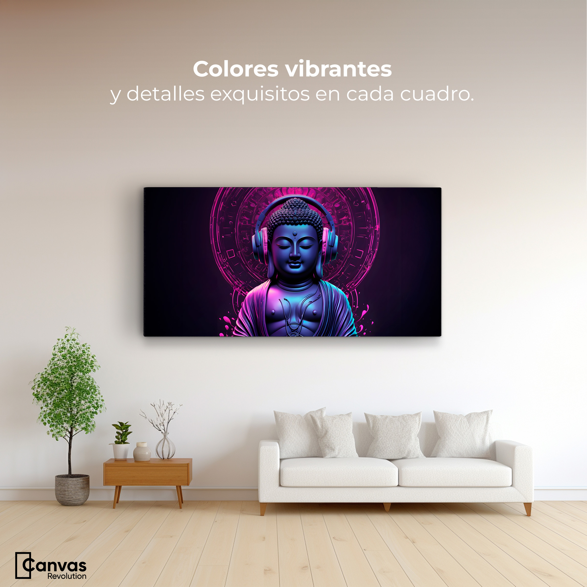 Foto 2 | Cuadro Decorativo Canvas Sonido Espiritual 120x60