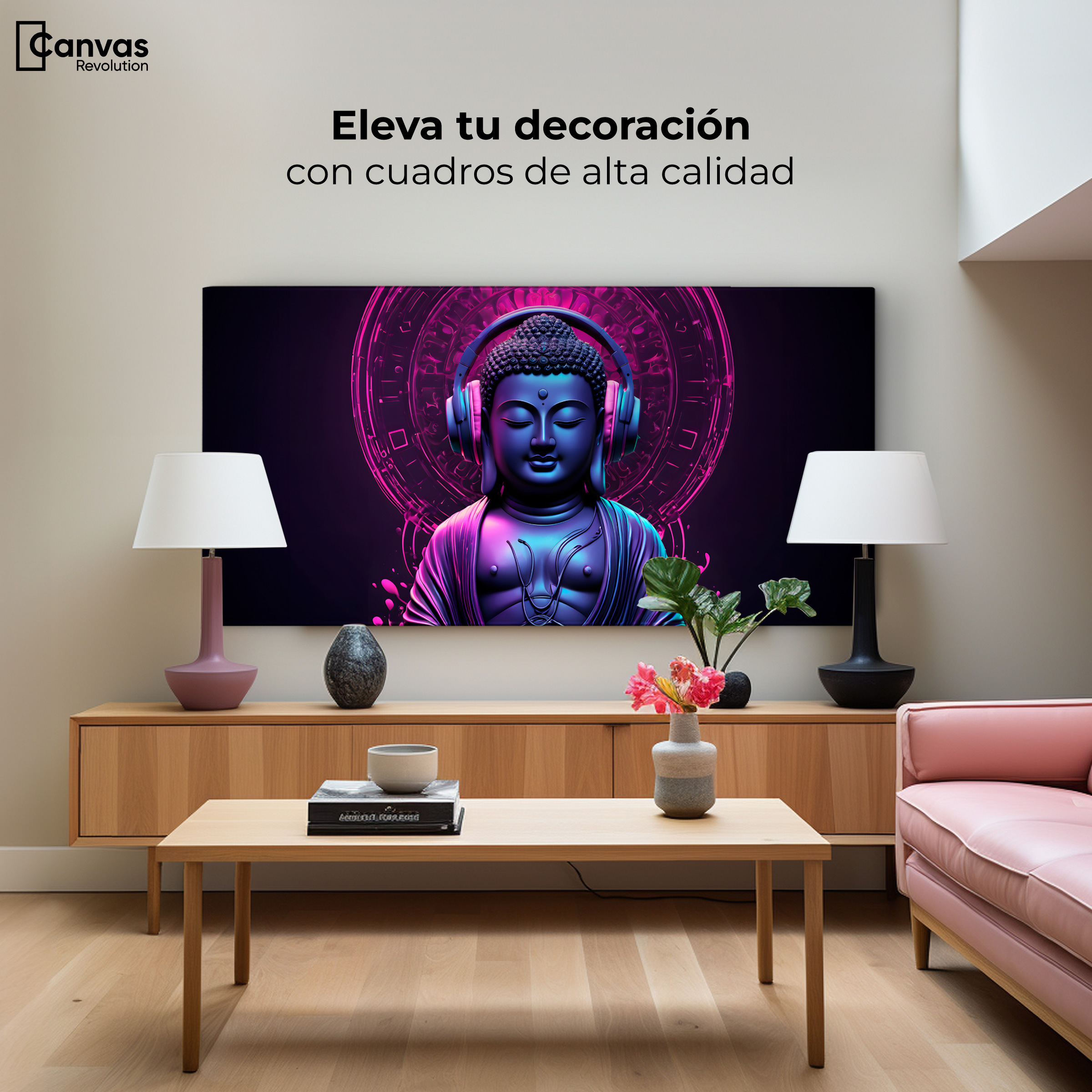 Foto 3 | Cuadro Decorativo Canvas Sonido Espiritual 120x60