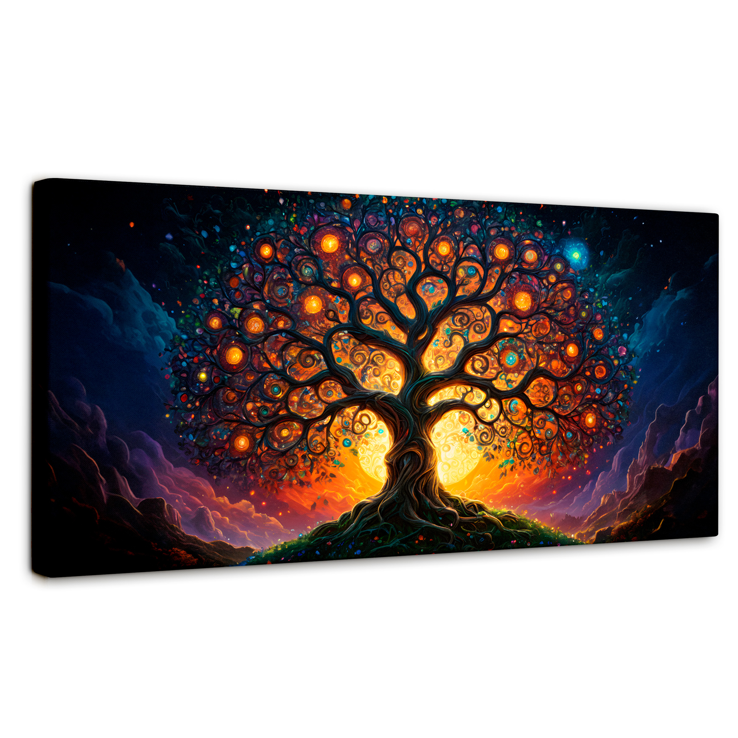 Foto 2 pulgar | Cuadro Decorativo Canvas Árbol Luz Eterna 120x60