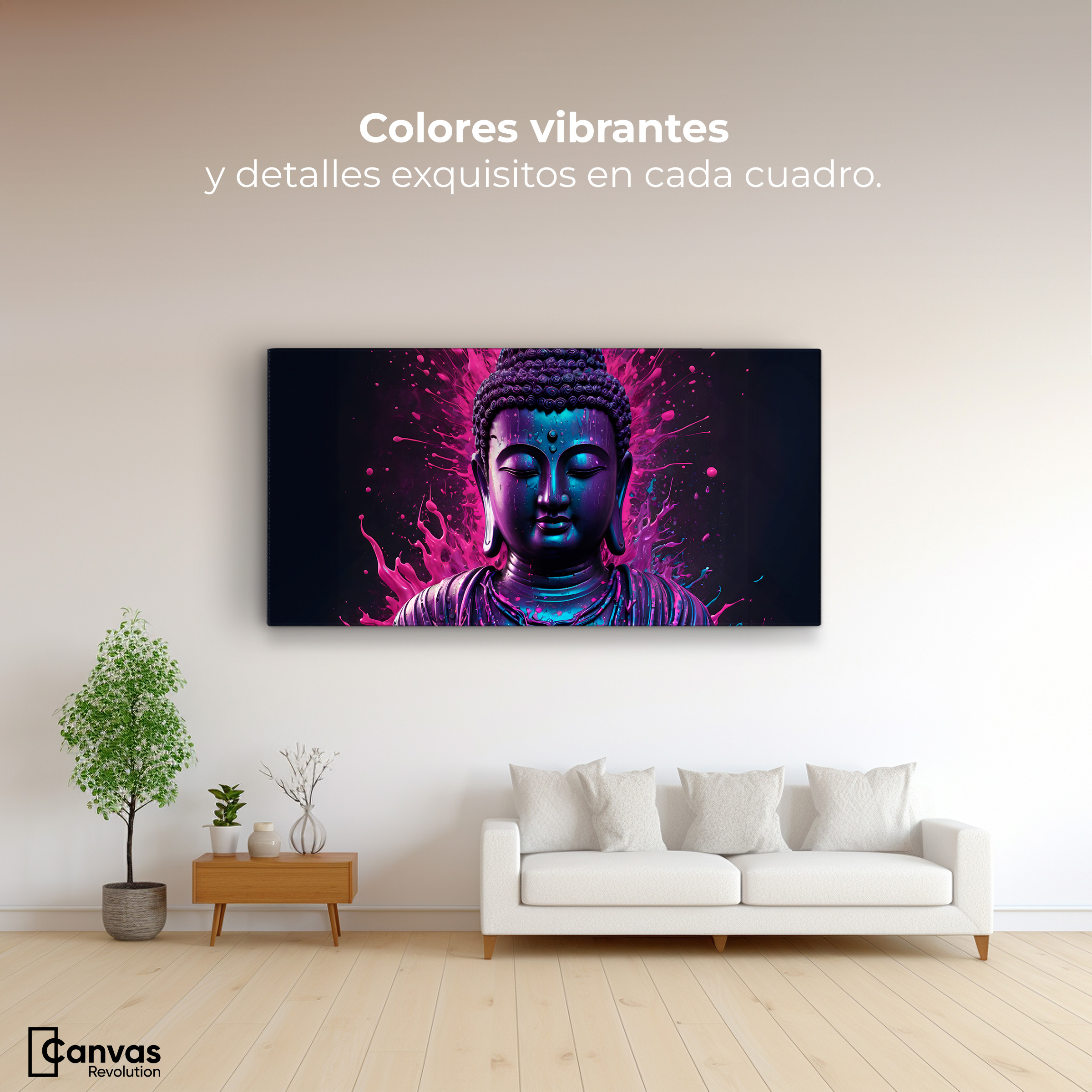 Foto 2 | Cuadro Decorativo Canvas Buda Armonioso 120x60