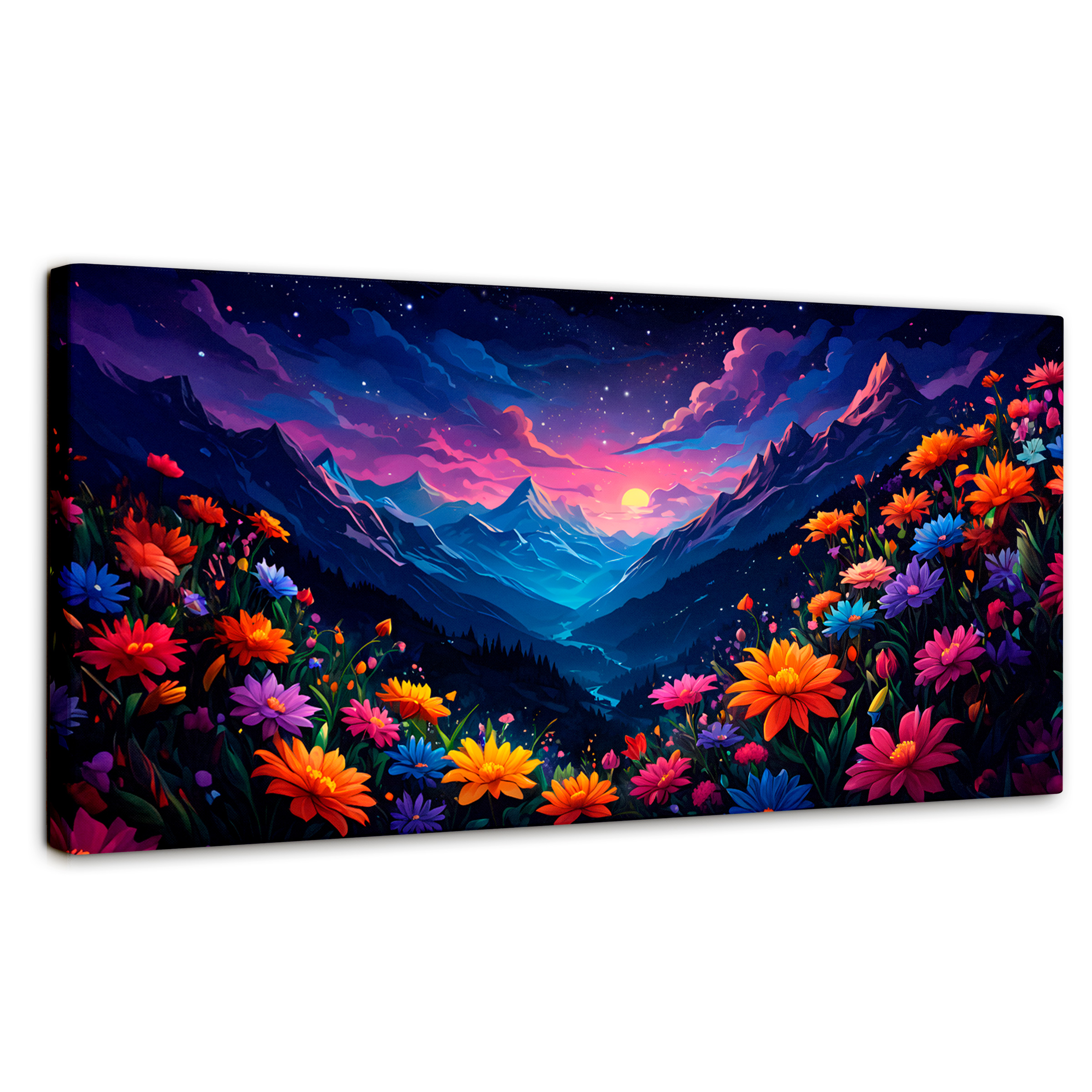 Cuadro Decorativo Canvas Colores Anochecer 120x60