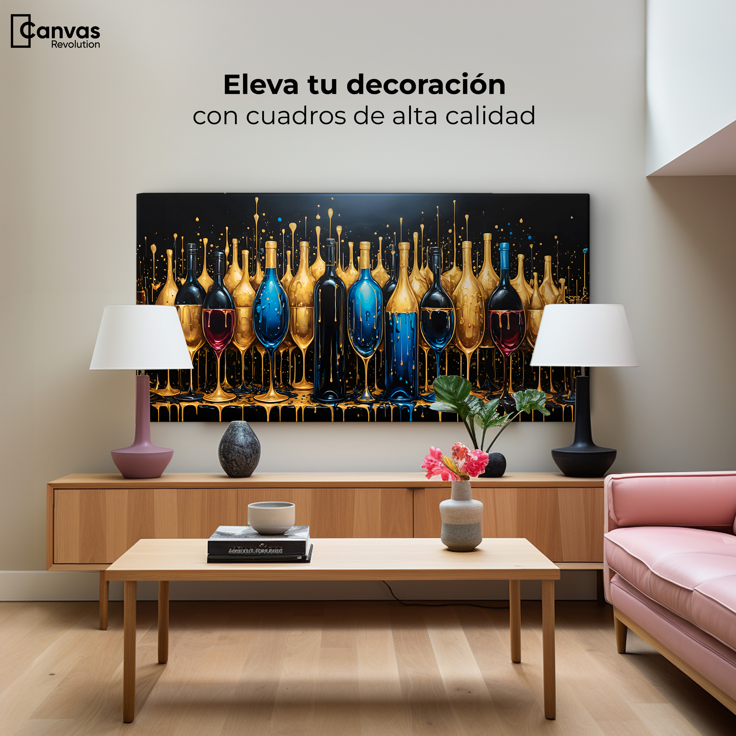 Foto 4 pulgar | Cuadro Decorativo Canvas Elixir Celestial 120x60