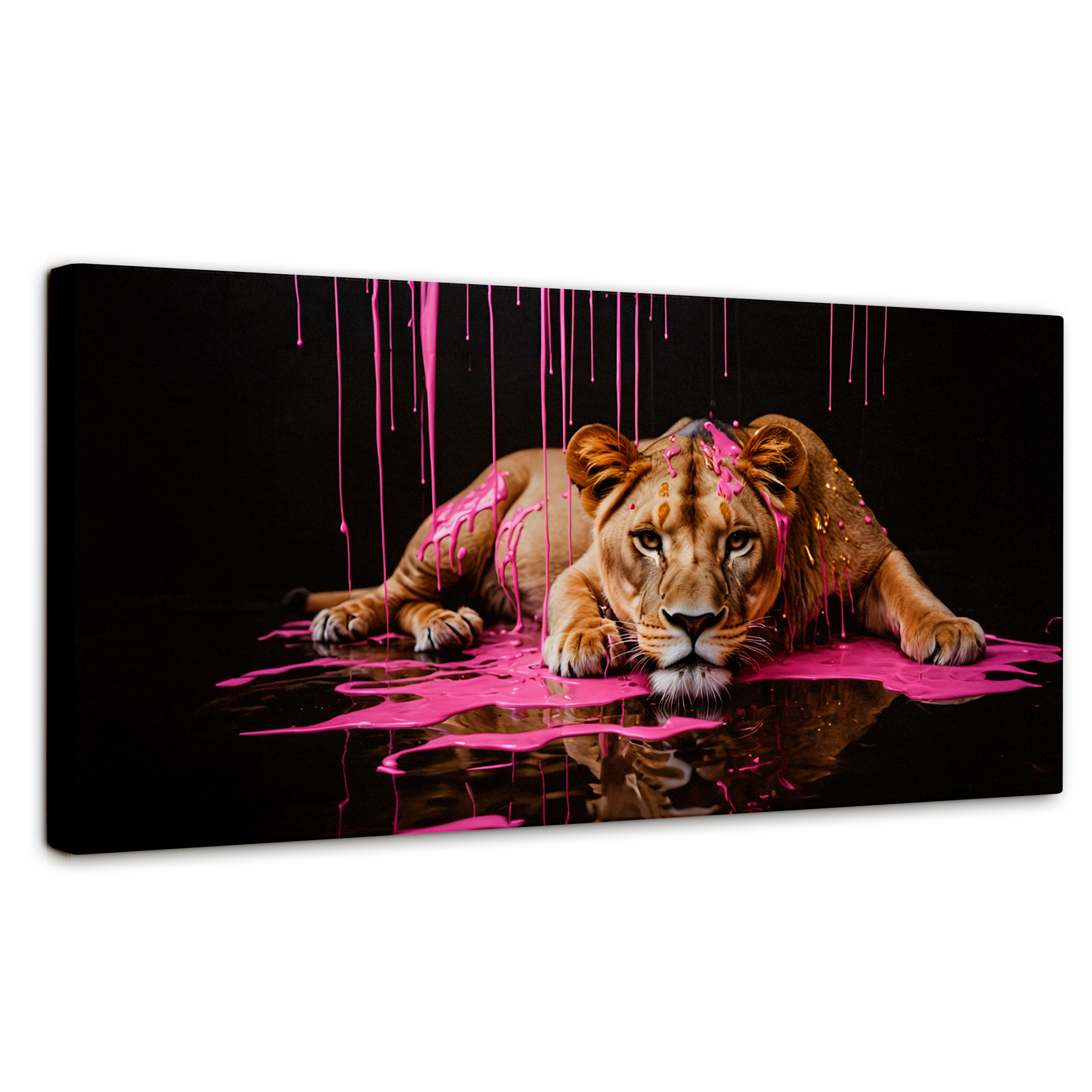 Cuadro Decorativo Canvas Majestad Rosada 120x60