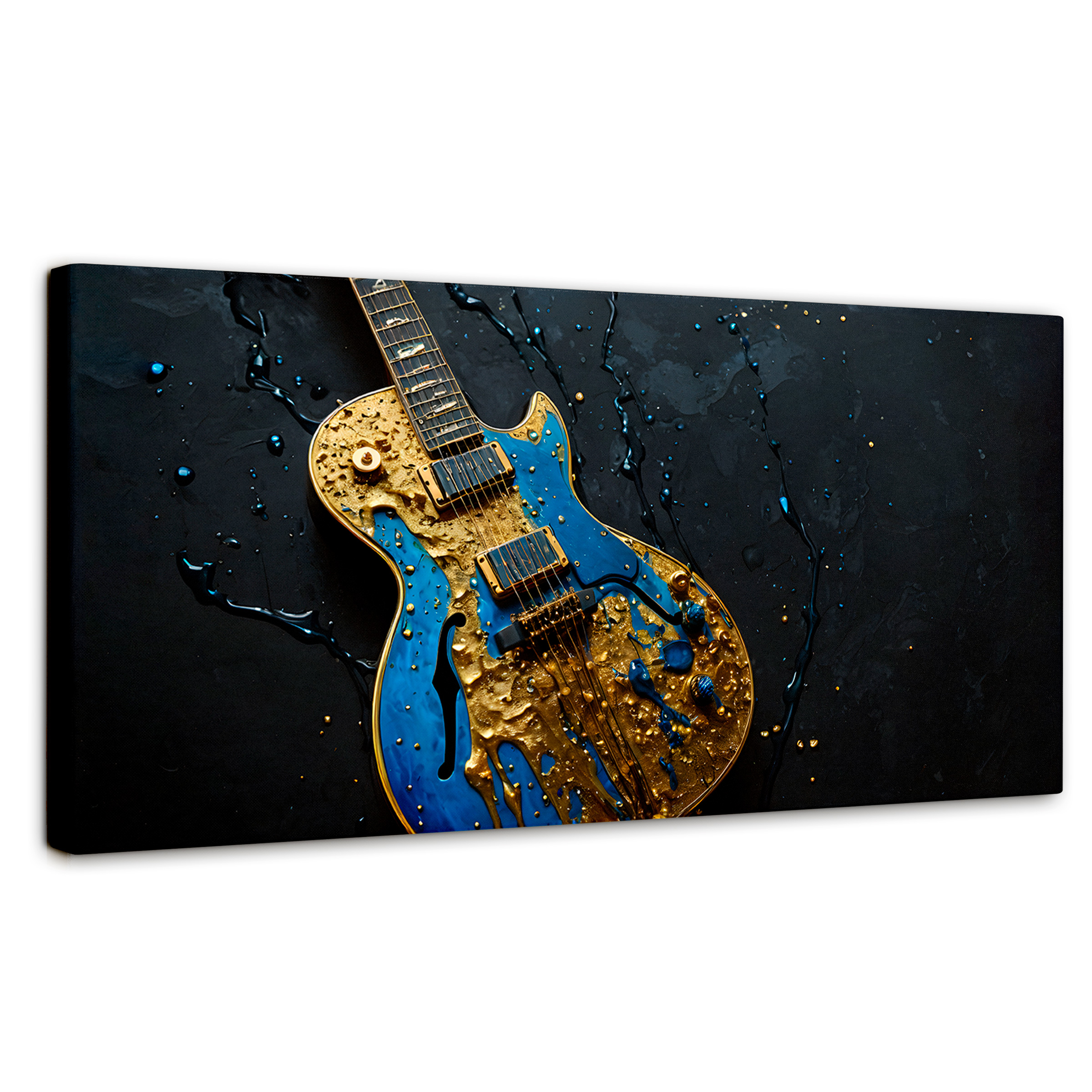 Foto 2 pulgar | Cuadro Decorativo Canvas Guitarra Celestial 120x60