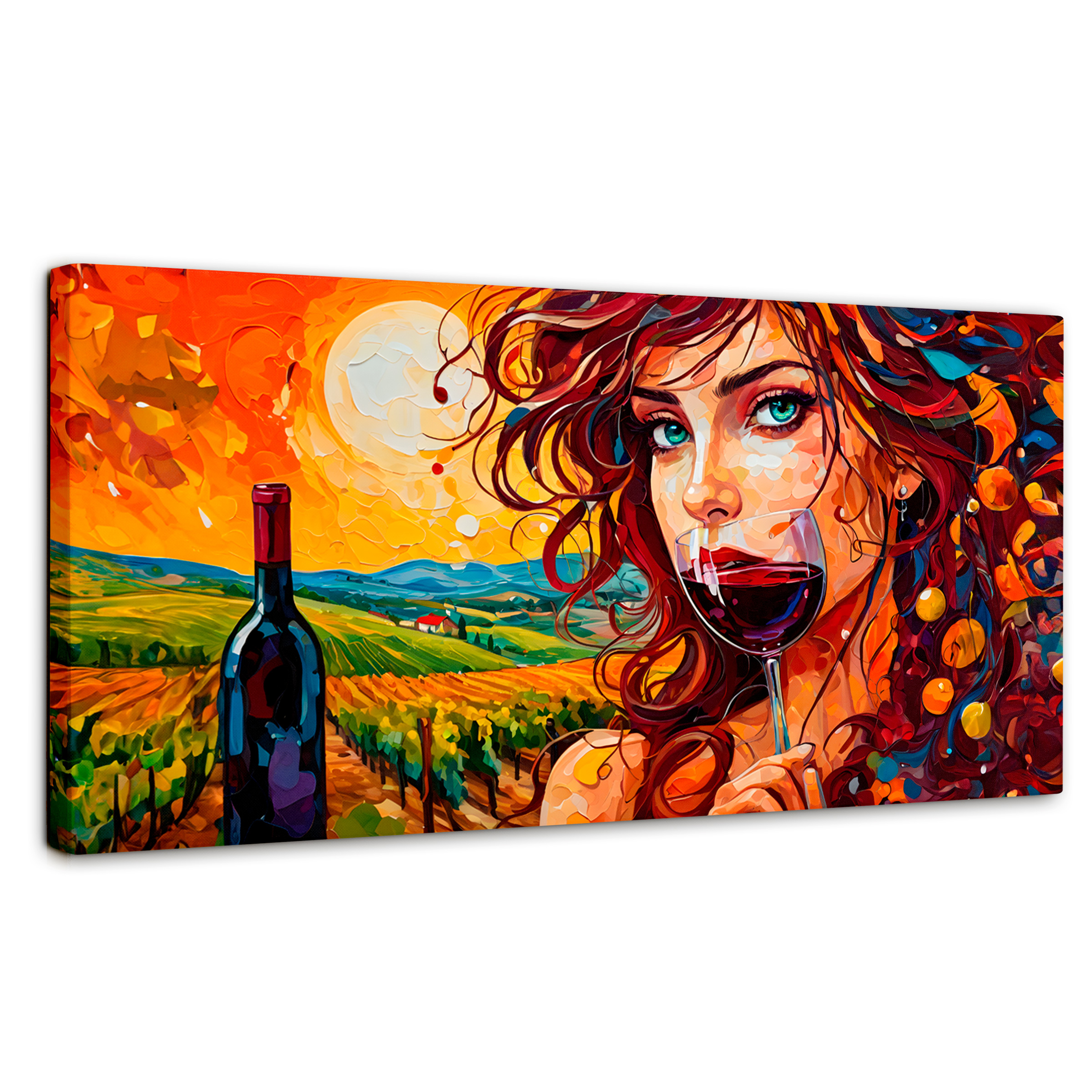 Cuadro Decorativo Canvas Brindis Bajo Sol 120x60