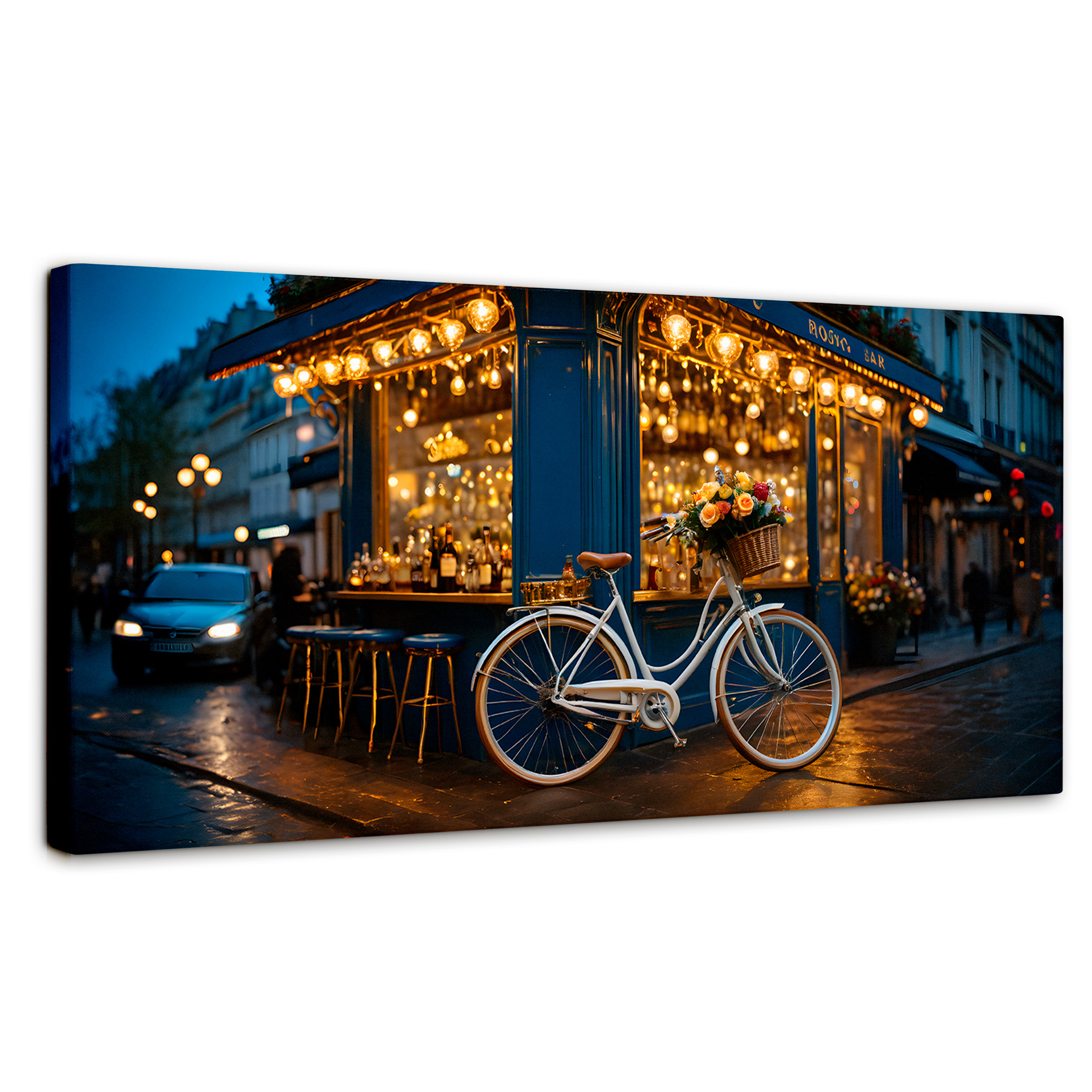 Cuadro Decorativo Canvas Bicicleta Boulevard 120x60