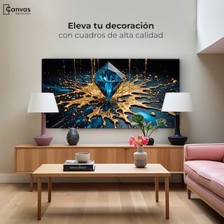 Foto 3 | Cuadro Decorativo Canvas Joya Azul Zafiro 120x60