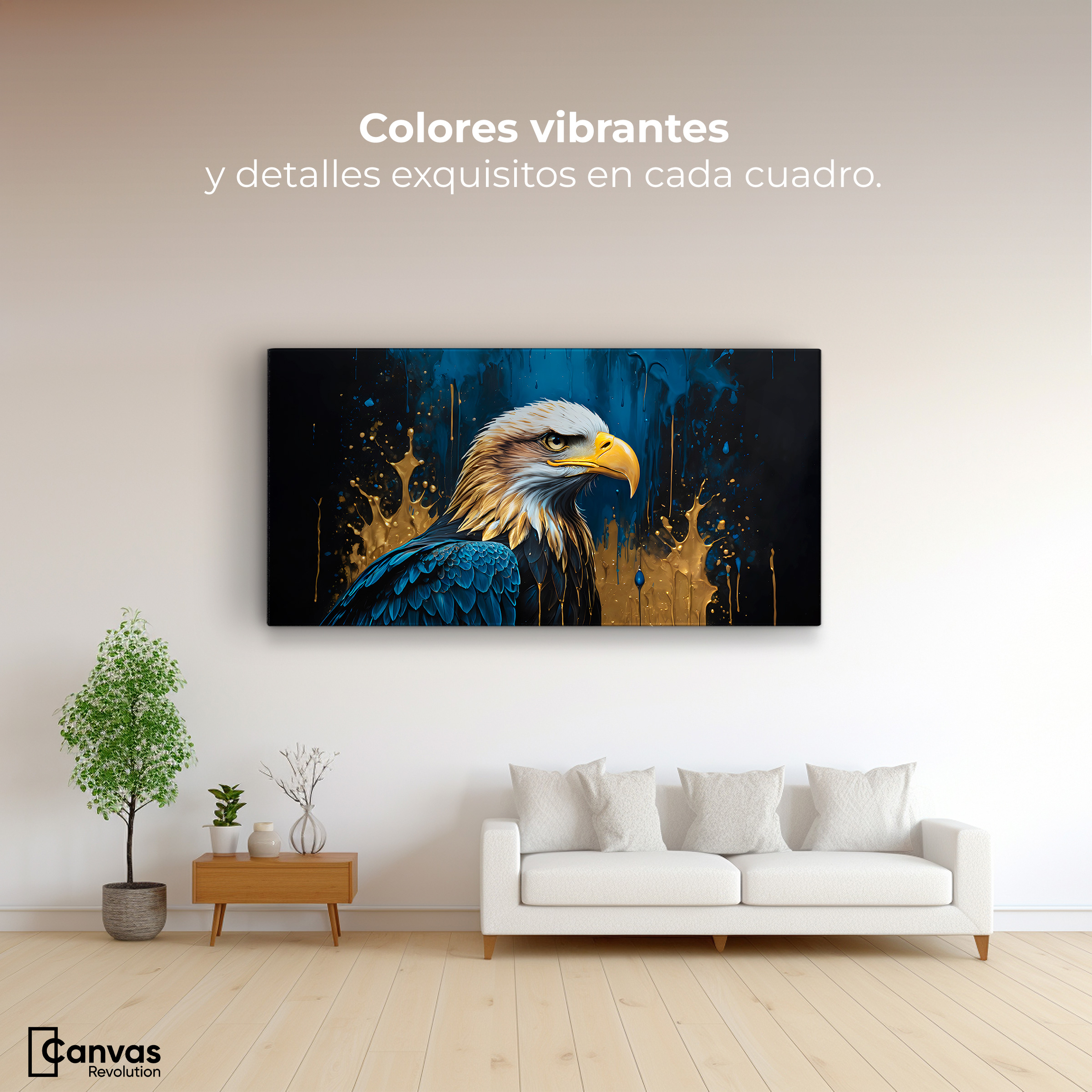 Foto 2 | Cuadro Decorativo Canvas Águila Majestuosa 120x60