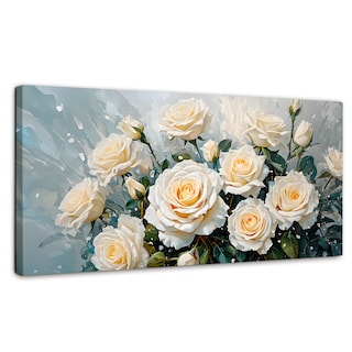 Foto 1 | Cuadro Decorativo Canvas Rosas Vibrantes 120x60