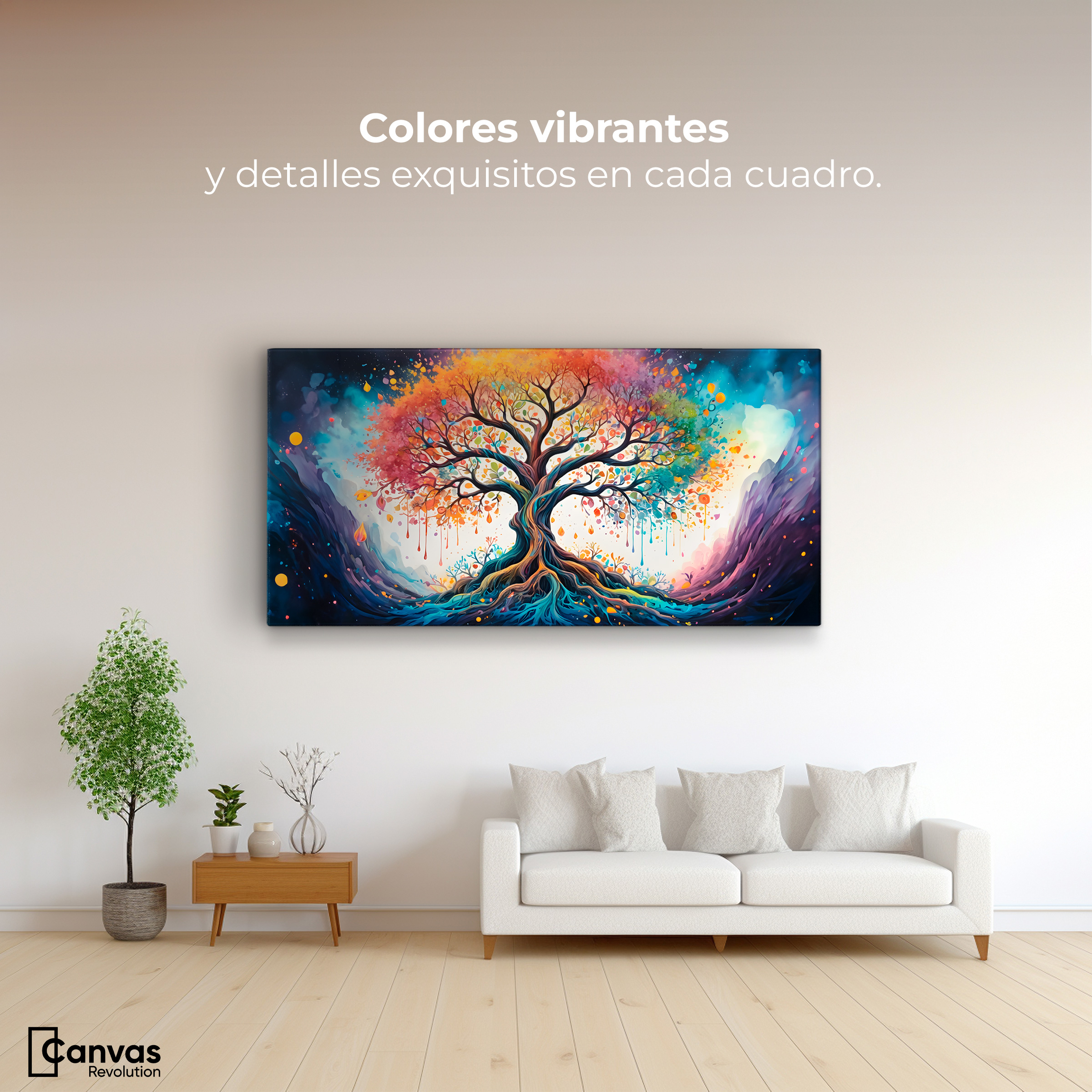 Foto 3 pulgar | Cuadro Decorativo Canvas Árbol Encantado 120 x 60