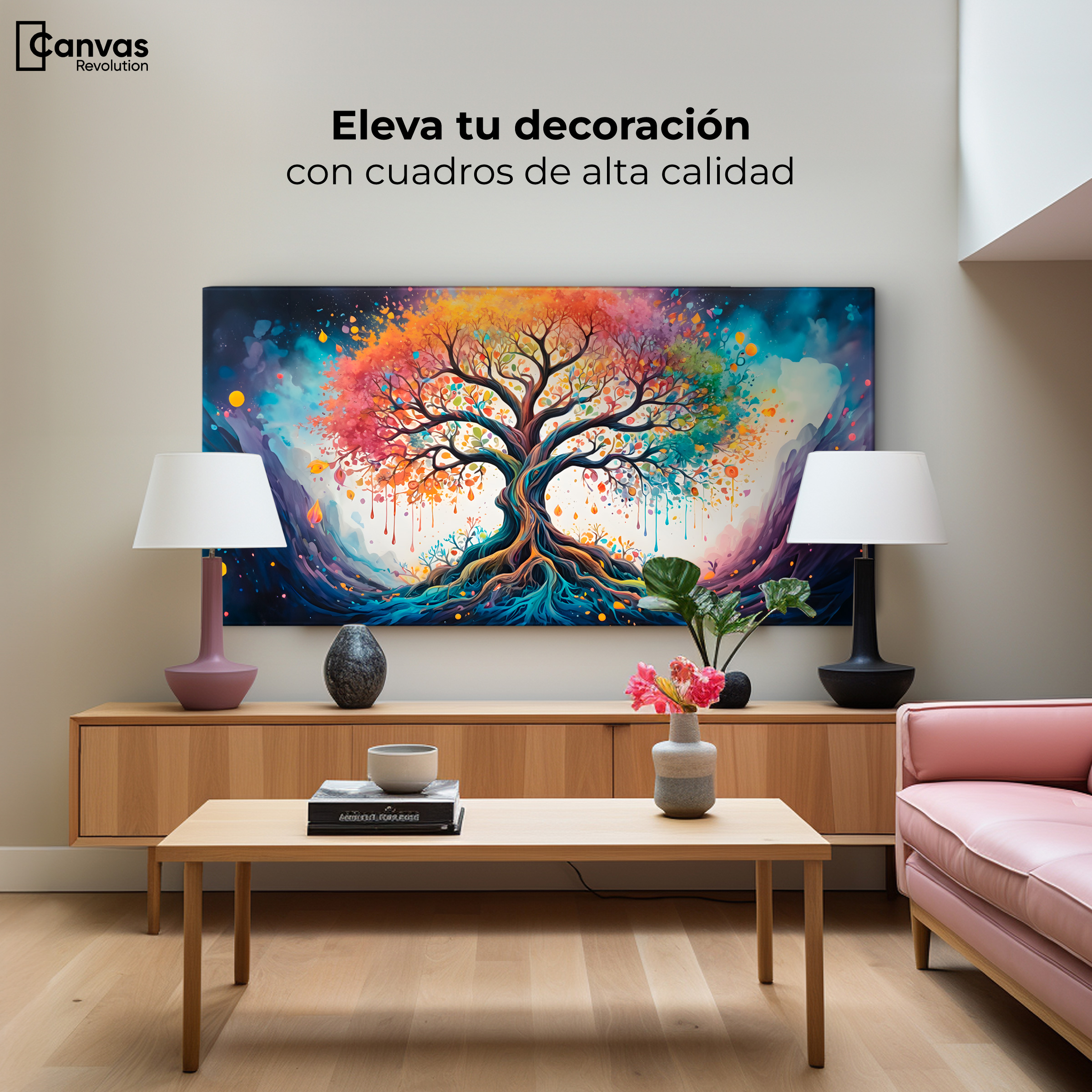 Foto 4 pulgar | Cuadro Decorativo Canvas Árbol Encantado 120 x 60