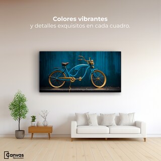Foto 2 | Cuadro Decorativo Canvas Bicicleta Vintage 120x60