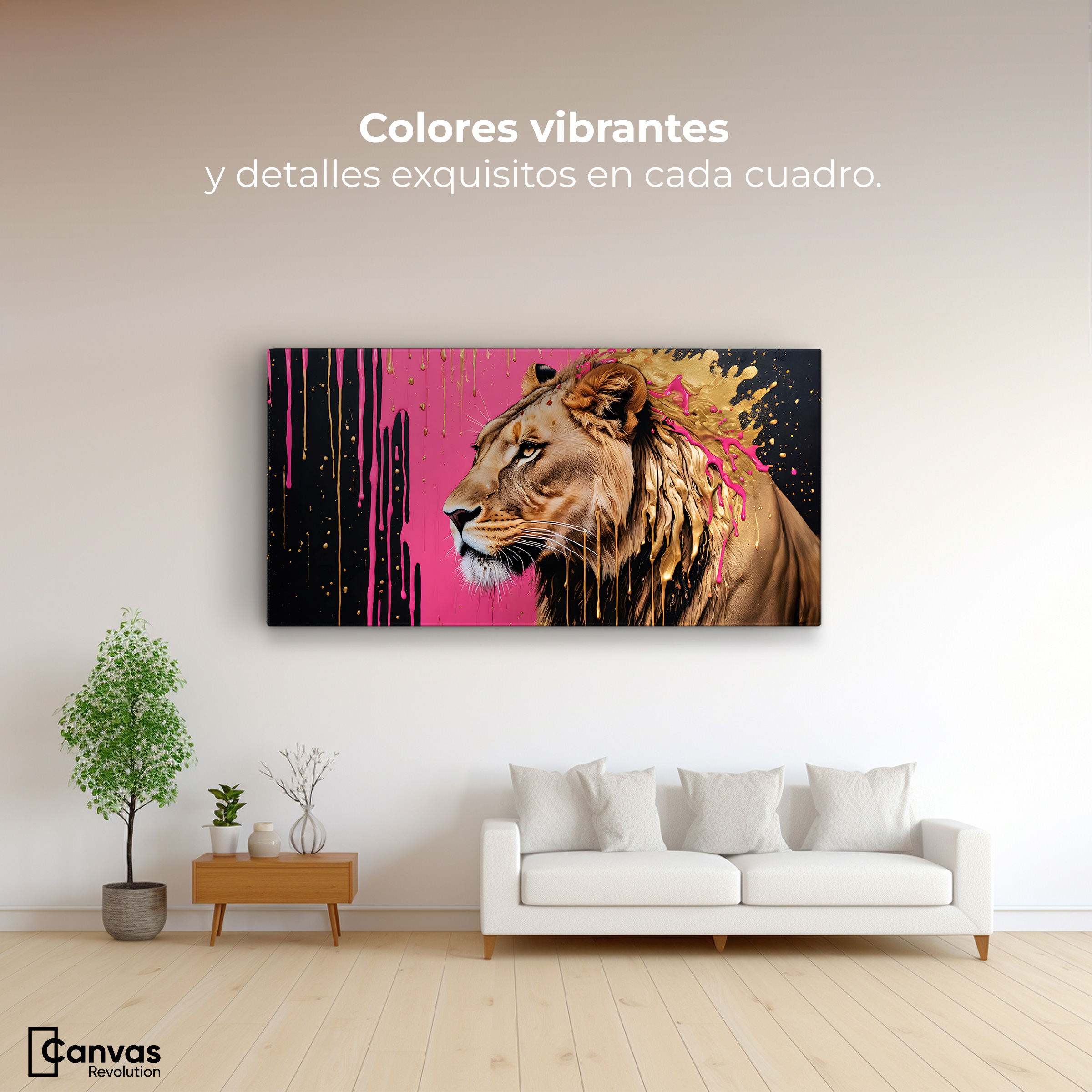Foto 3 pulgar | Cuadro Decorativo Canvas Melena Majestuosa 120x60