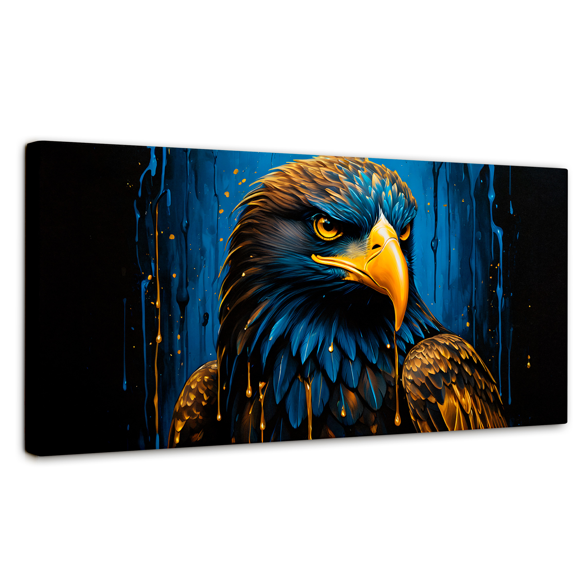 Cuadro Decorativo Canvas Plumas Celestiales 120x60