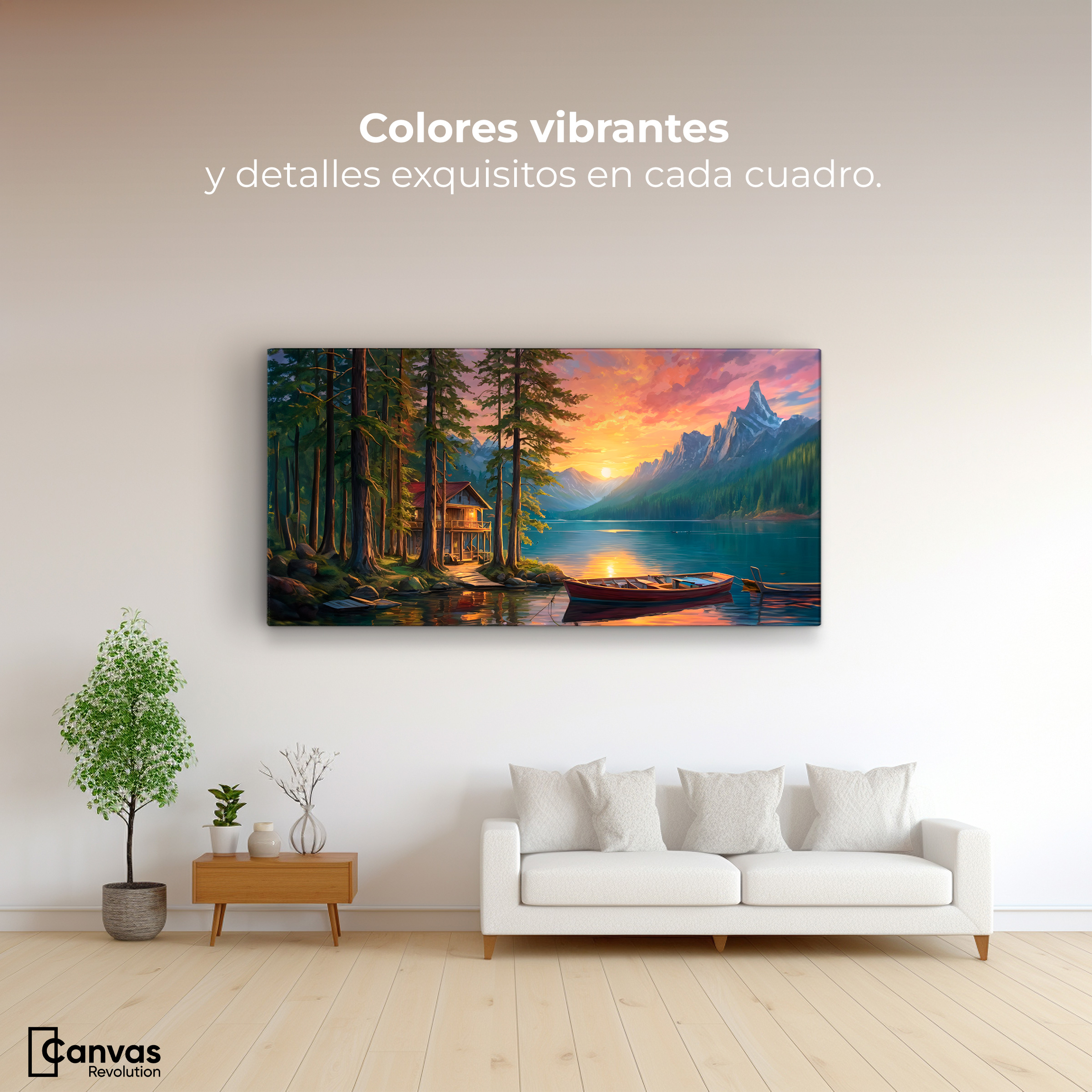 Foto 3 pulgar | Cuadro Decorativo Canvas Paisaje Estelar 120x60