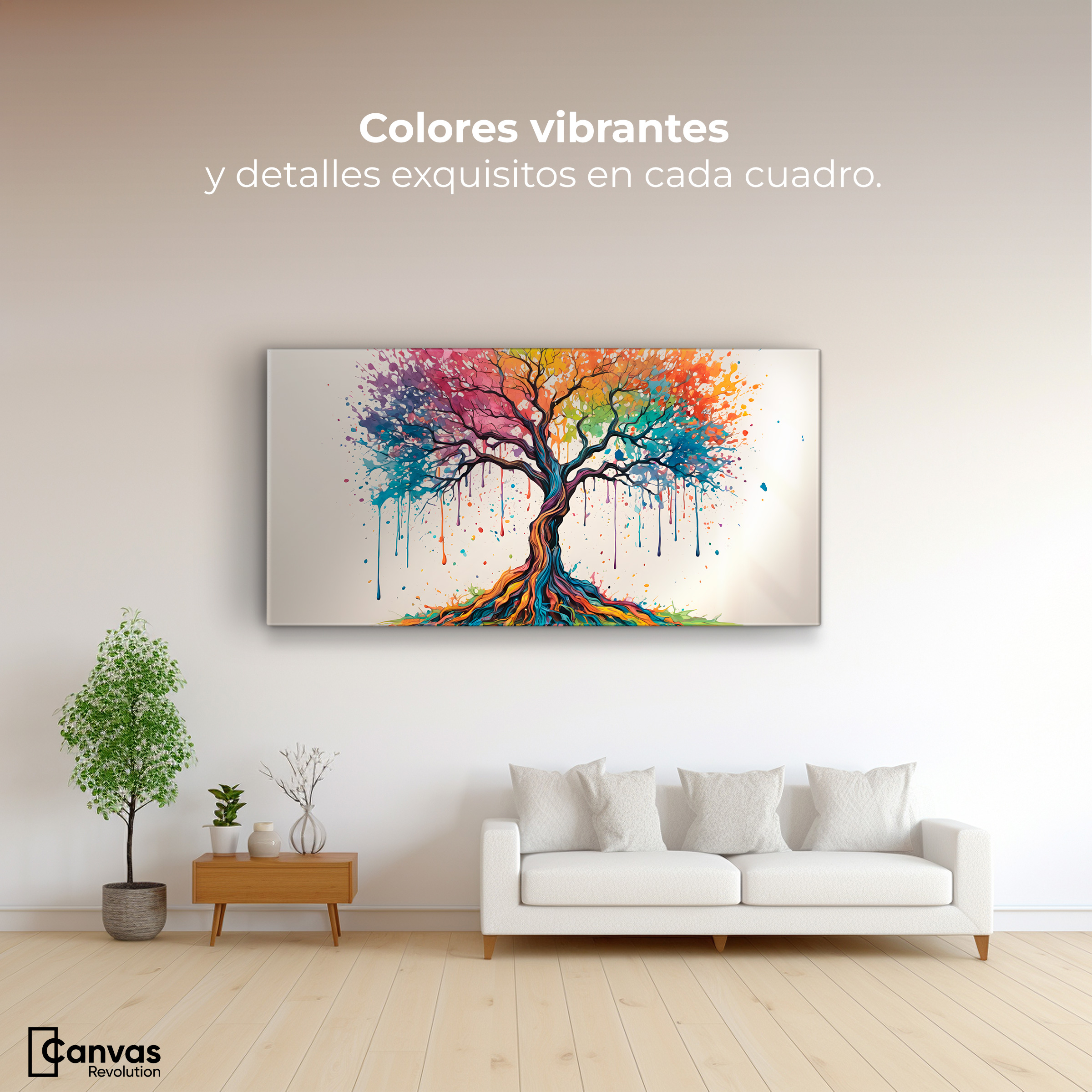 Foto 2 | Cuadro Decorativo Canvas Energía Natural 120x60