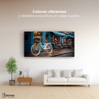 Foto 2 | Cuadro Decorativo Canvas Bicicleta Blanca 120x60