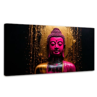 Foto 1 | Cuadro Decorativo Canvas Buda Meditación Vibrante 120x60