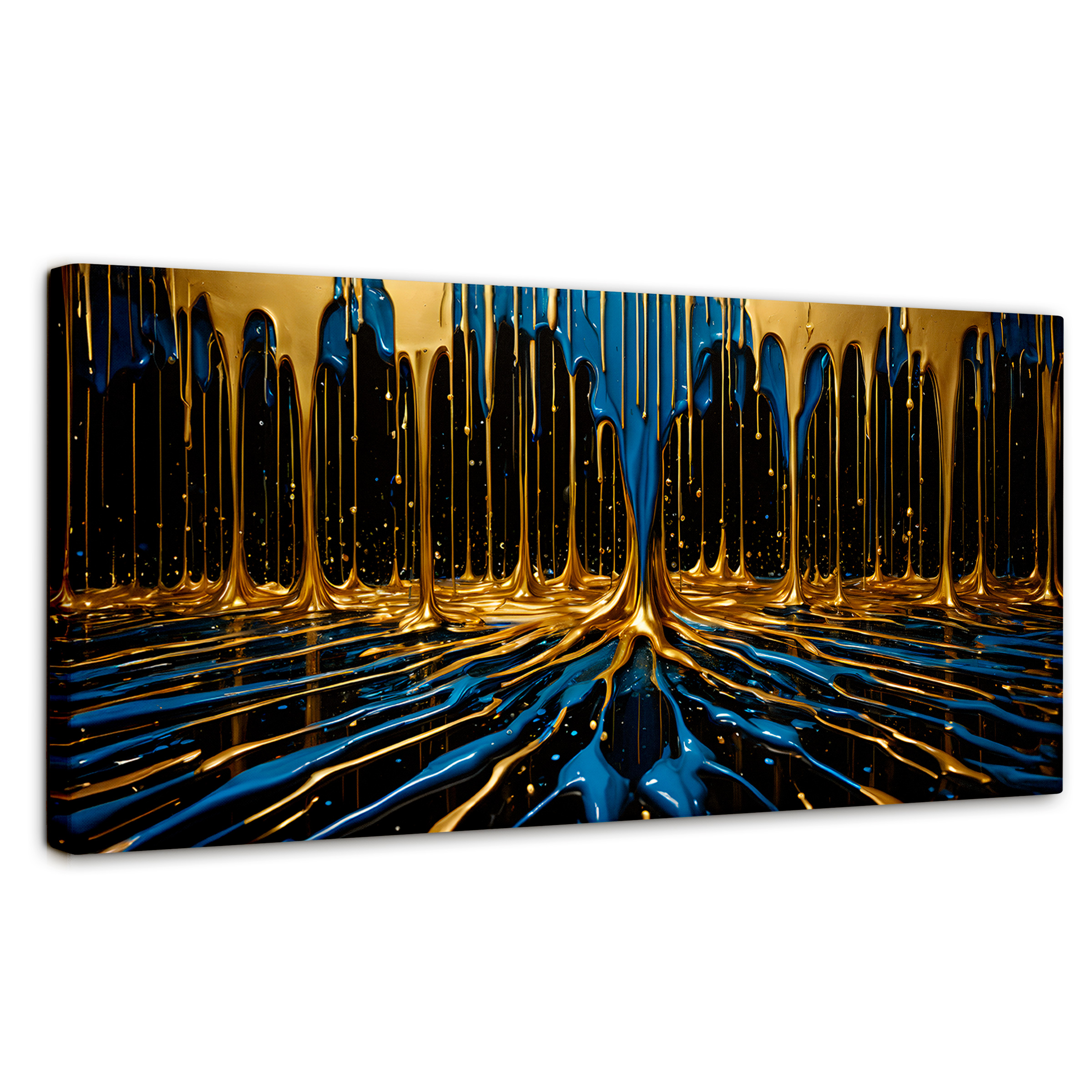 Foto 2 pulgar | Cuadro Decorativo Canvas Simetría Líquida 120x60
